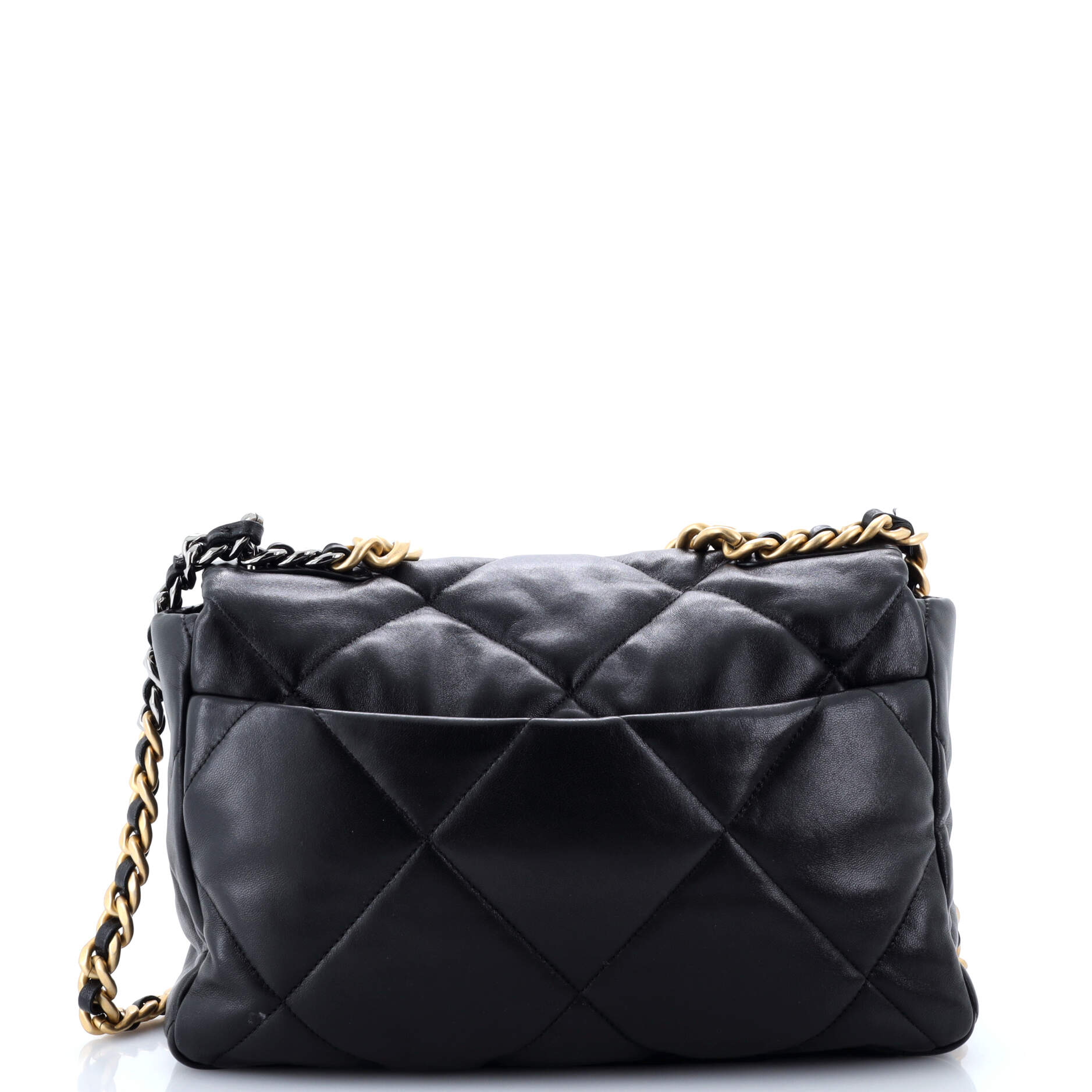 19 Flap Bag Quilted Leather Medium
