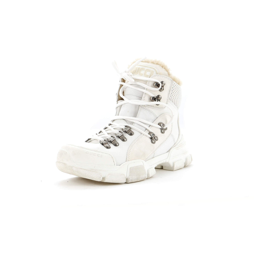 Flashtrek Hiking Boots GG Canvas and Suede with Shearling