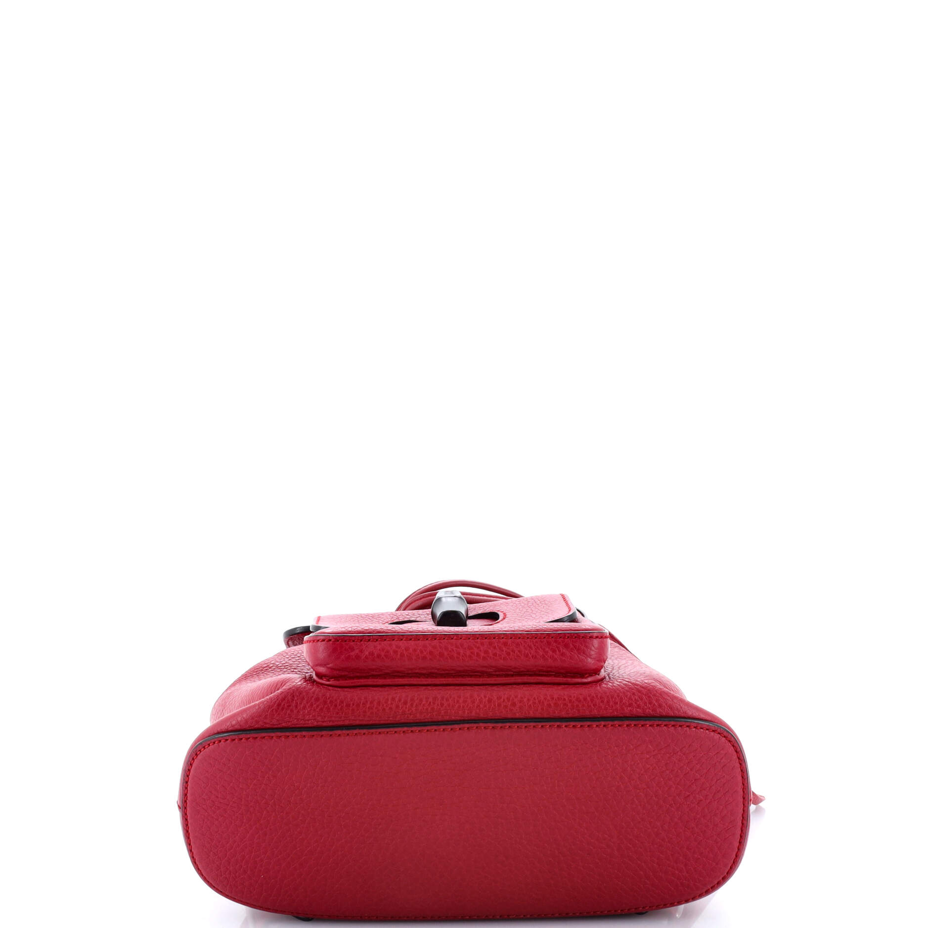 Bamboo Tassel Backpack Leather Mini