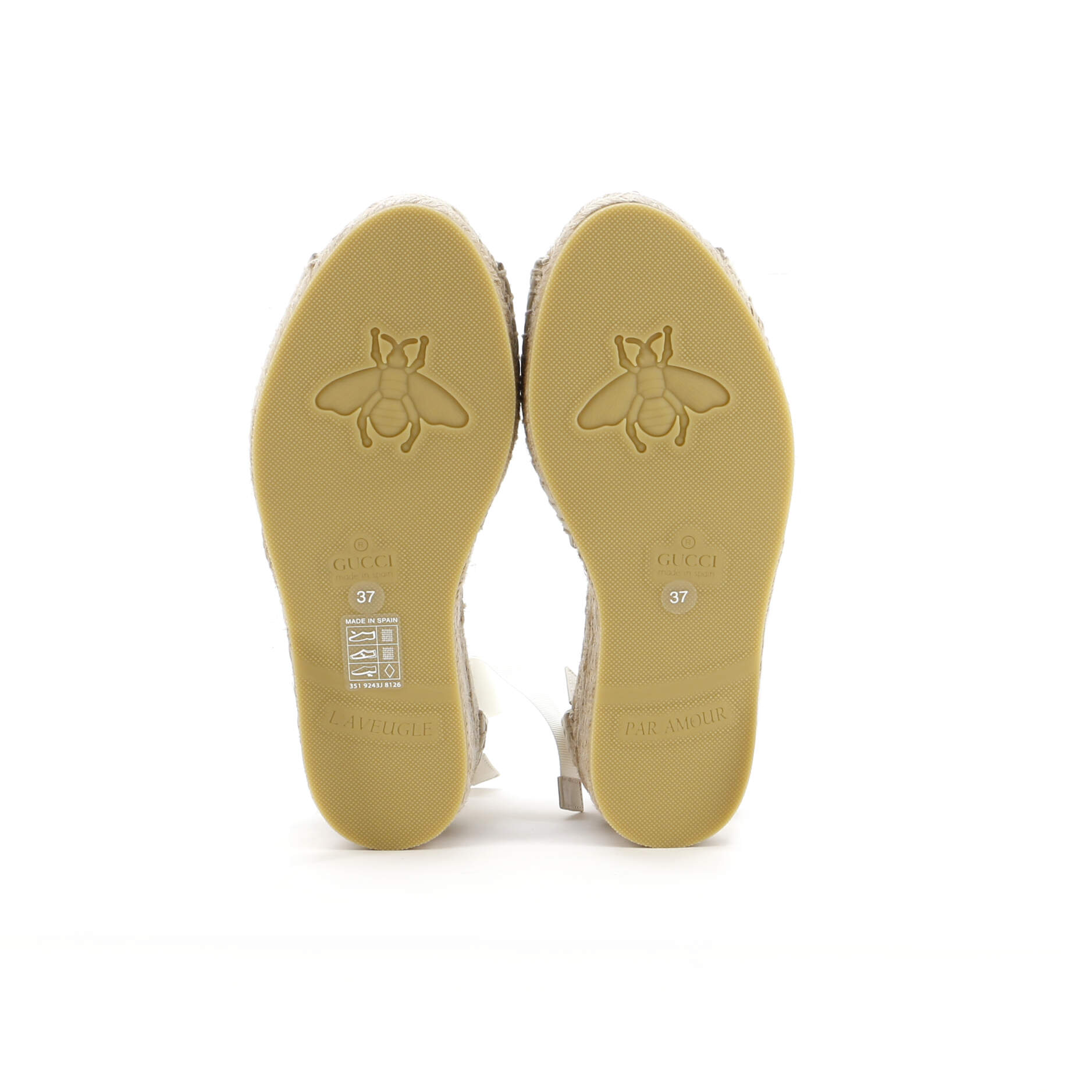 Women's Wedge Espadrilles GG Raffia
