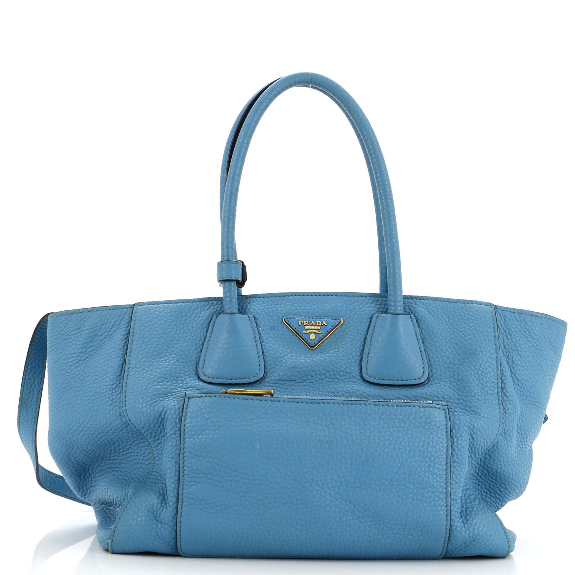 Front Pocket Wing Convertible Tote Vitello Daino