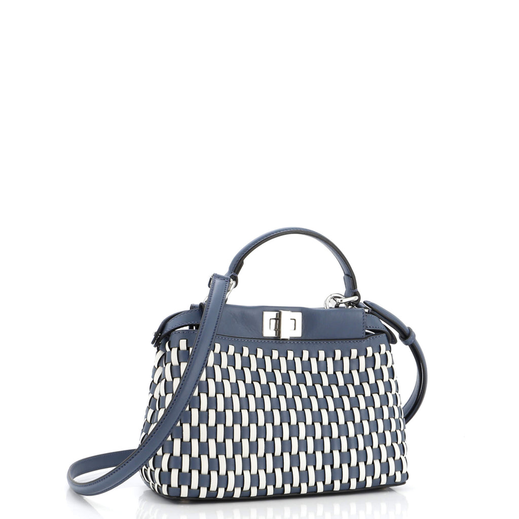 Peekaboo Bag Braided Leather Mini