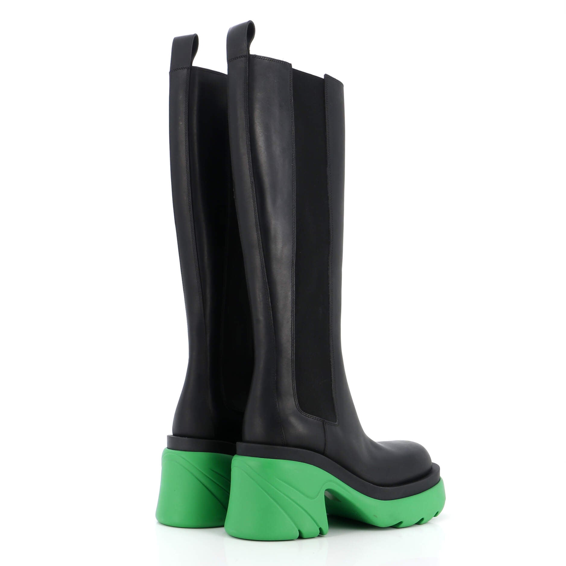 Women's The Flash Knee High Chelsea Boots Leather