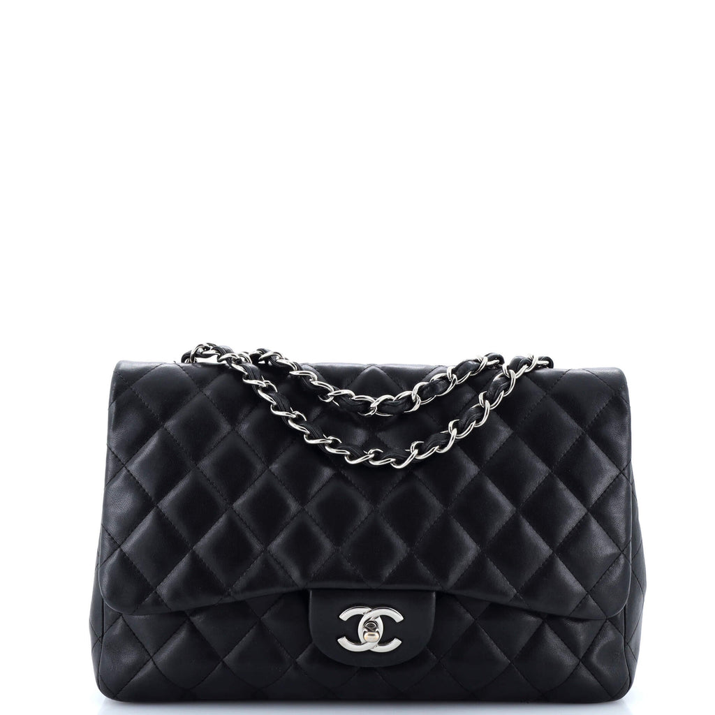 Classic Single Flap Bag Quilted Lambskin Jumbo