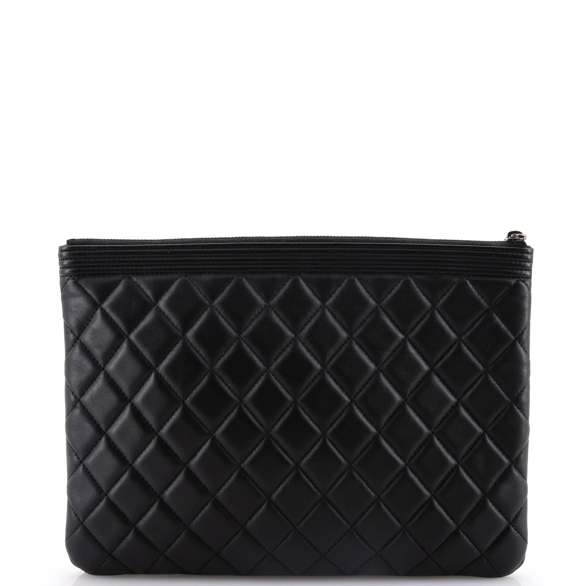 Boy O Case Clutch Quilted Lambskin Medium