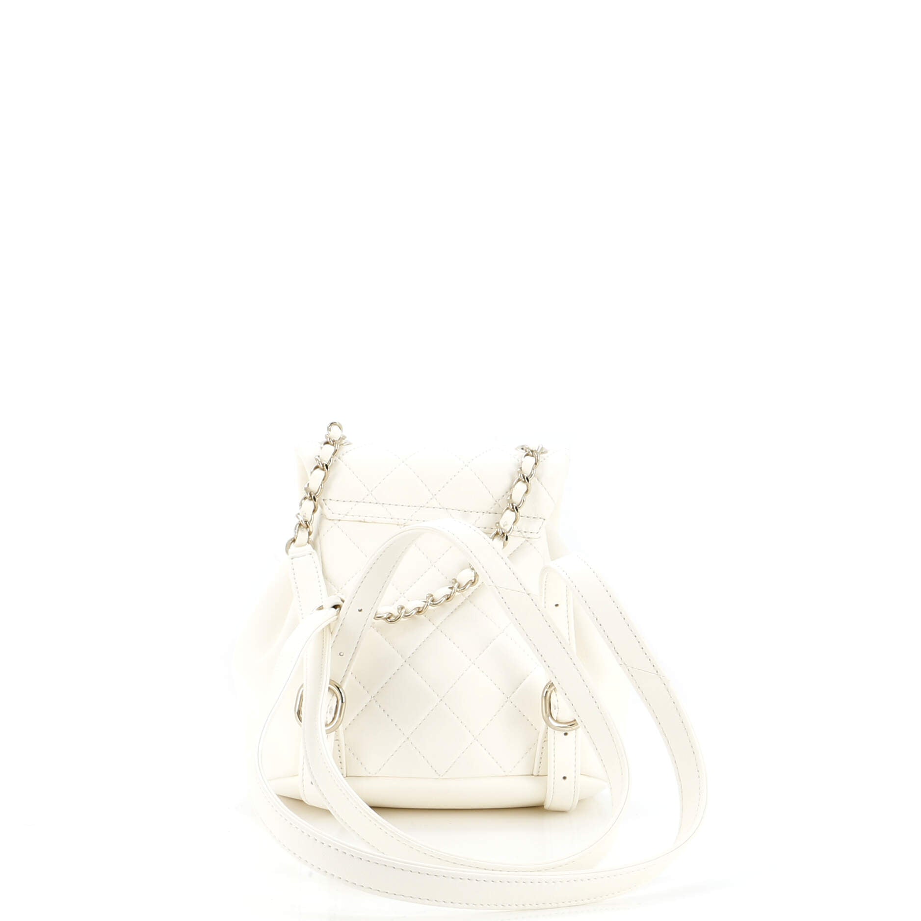 Duma Drawstring Backpack Quilted Leather Small