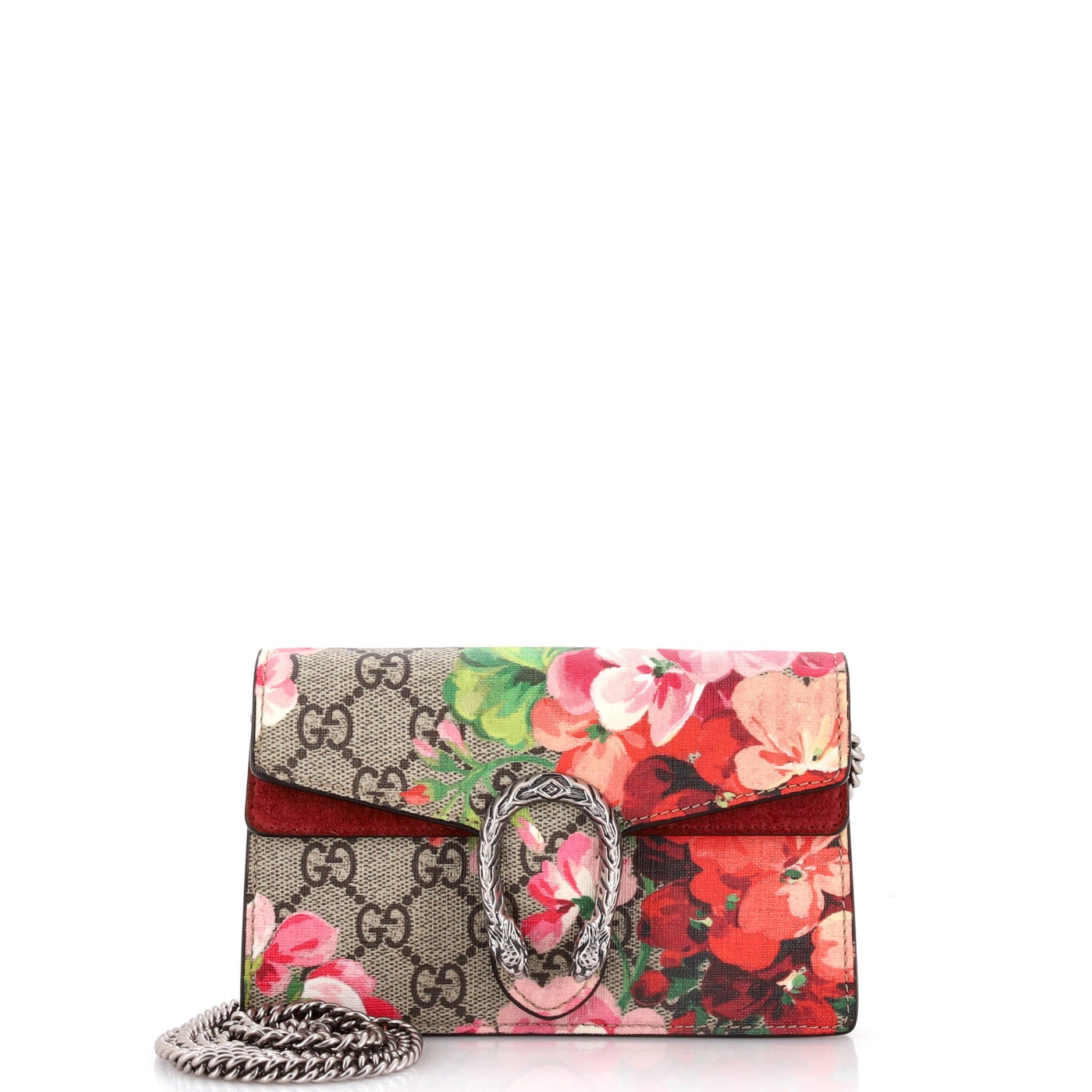 Dionysus Bag Blooms Print GG Coated Canvas Super Mini