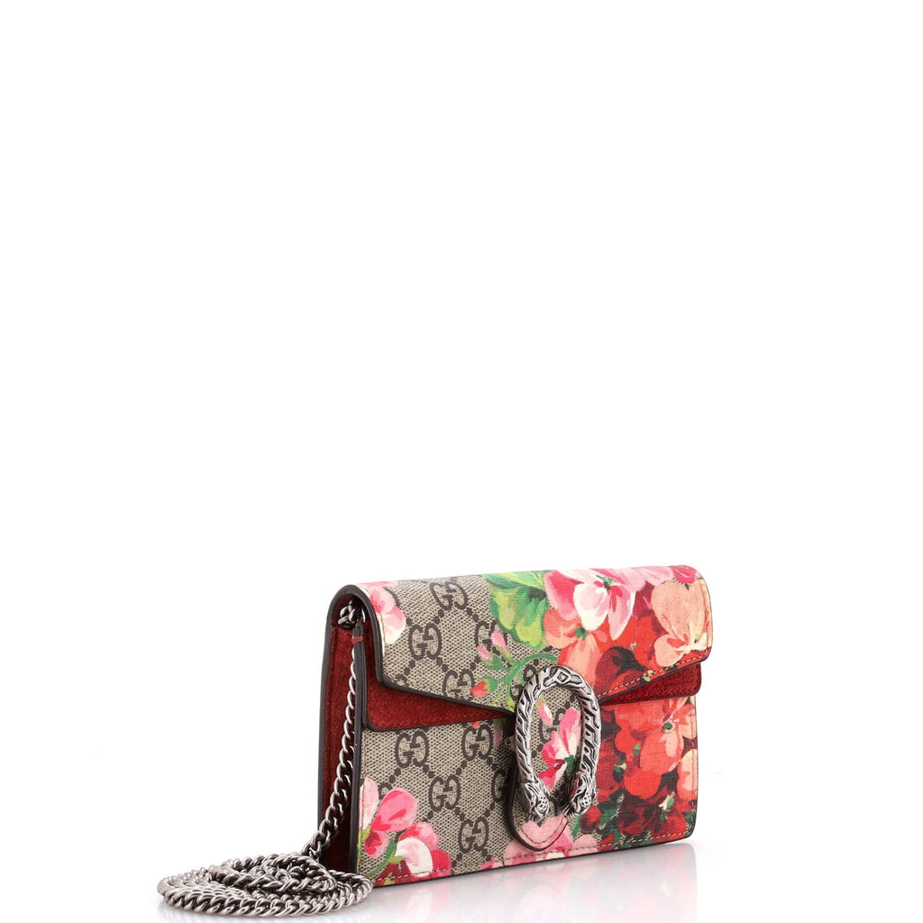 Dionysus Bag Blooms Print GG Coated Canvas Super Mini