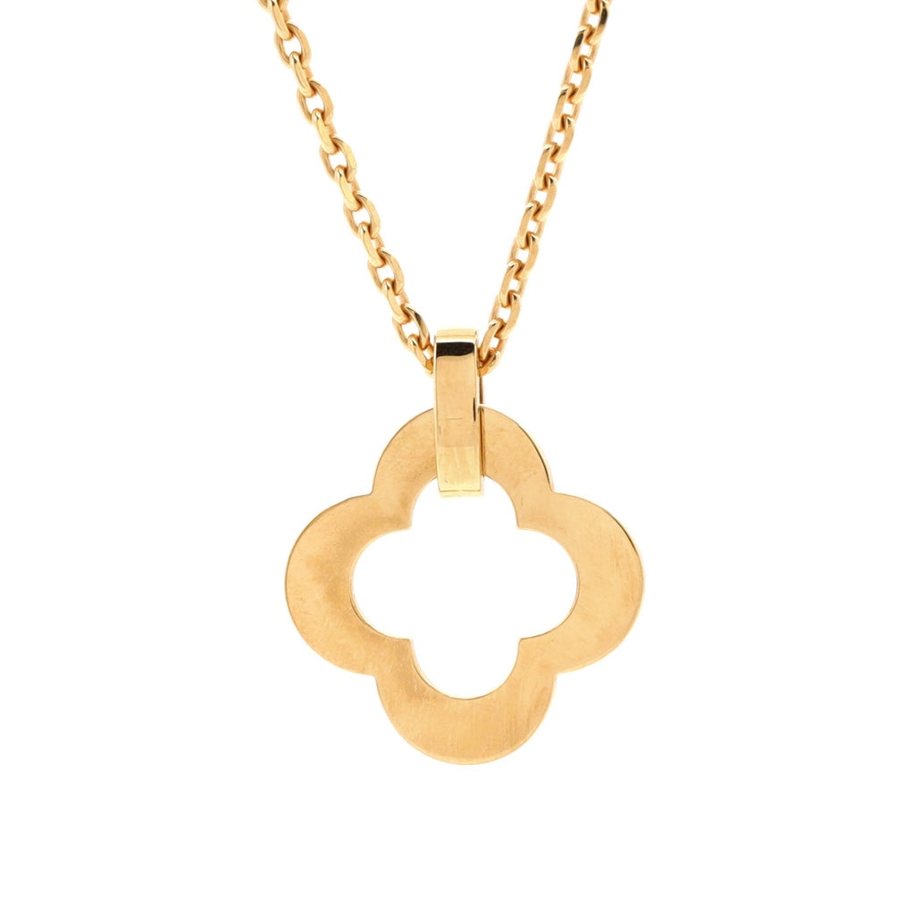 Byzantine Alhambra Pendant Necklace 18K Yellow Gold
