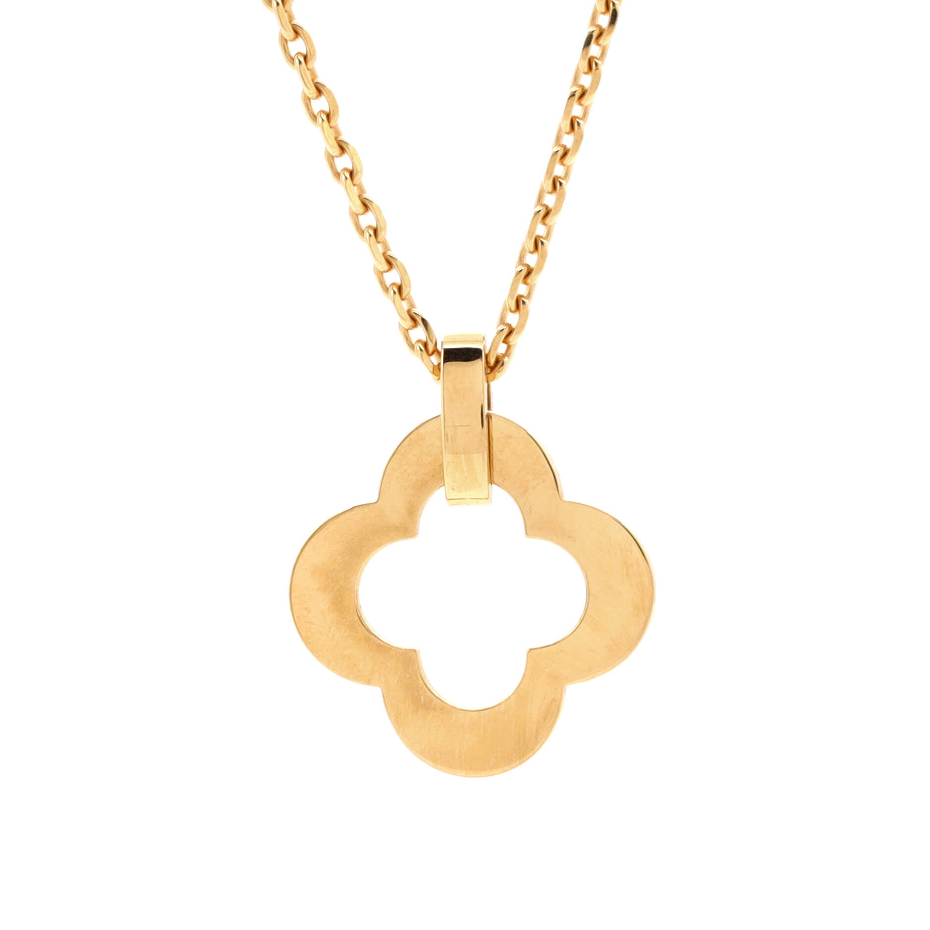 Byzantine Alhambra Pendant Necklace 18K Yellow Gold