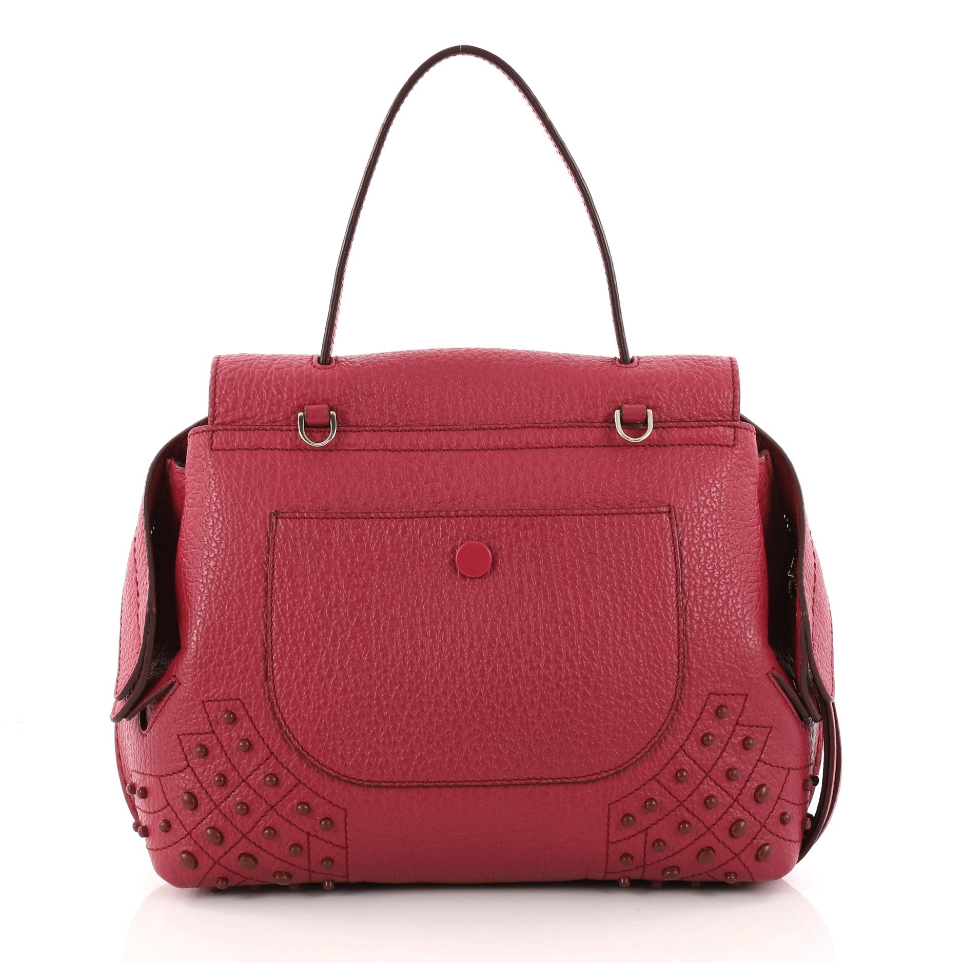 Studded Convertible Wave Bag Leather Mini