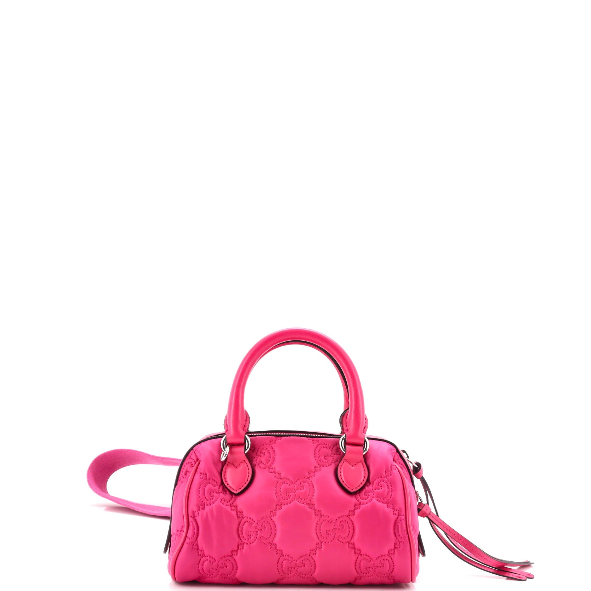 Ophidia Convertible Boston Top Handle Bag GG Matelasse Nylon with Leather Mini