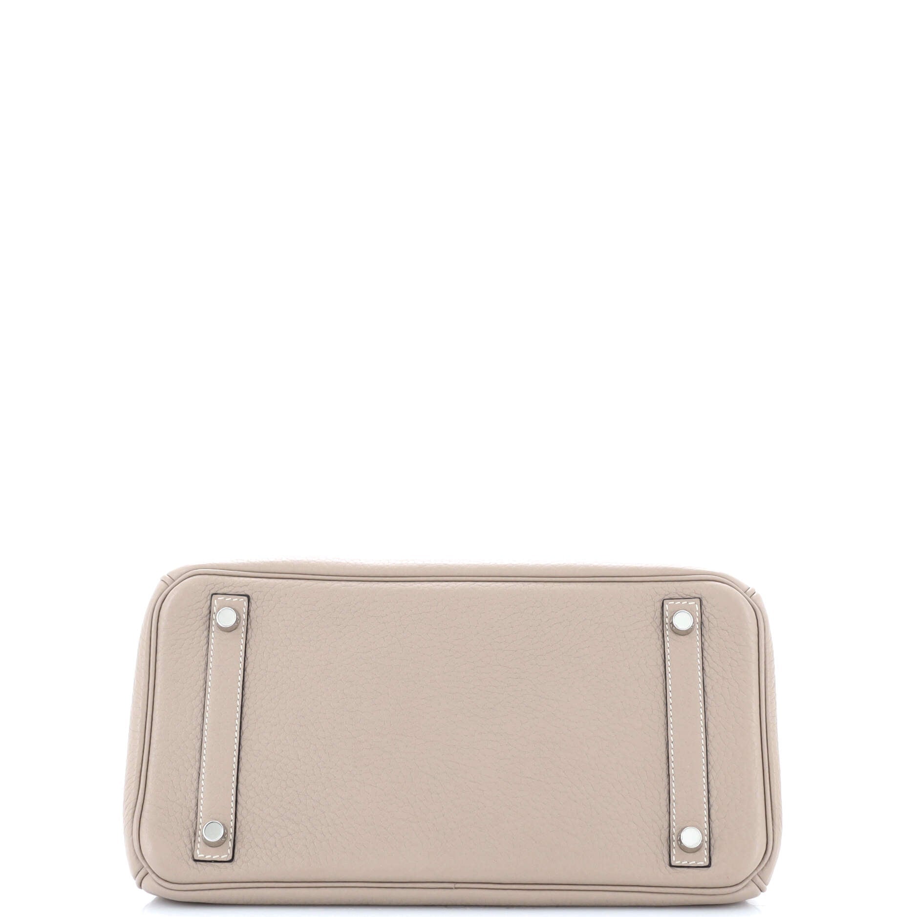 Birkin Handbag Grey Clemence with Palladium Hardware 30