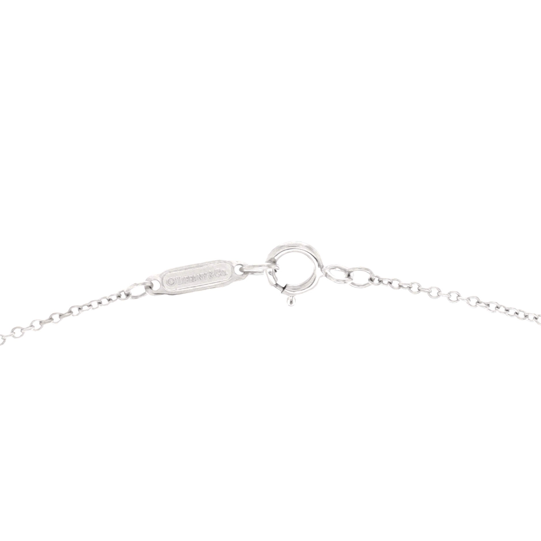 Metro Heart Pendant Necklace 18K White Gold and Diamonds Mini