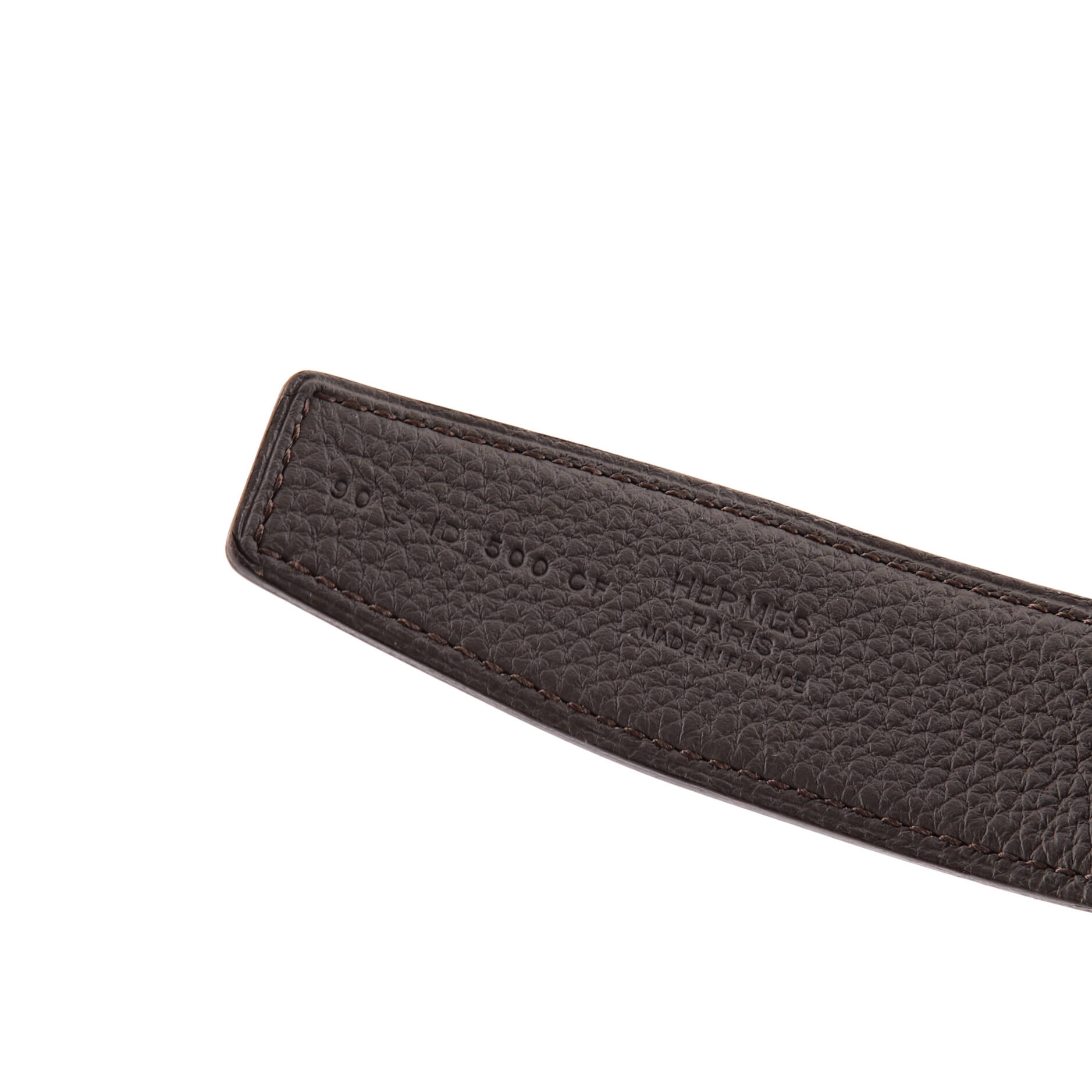 Constance Reversible Belt Leather with So Black Matte Hardware Medium 90