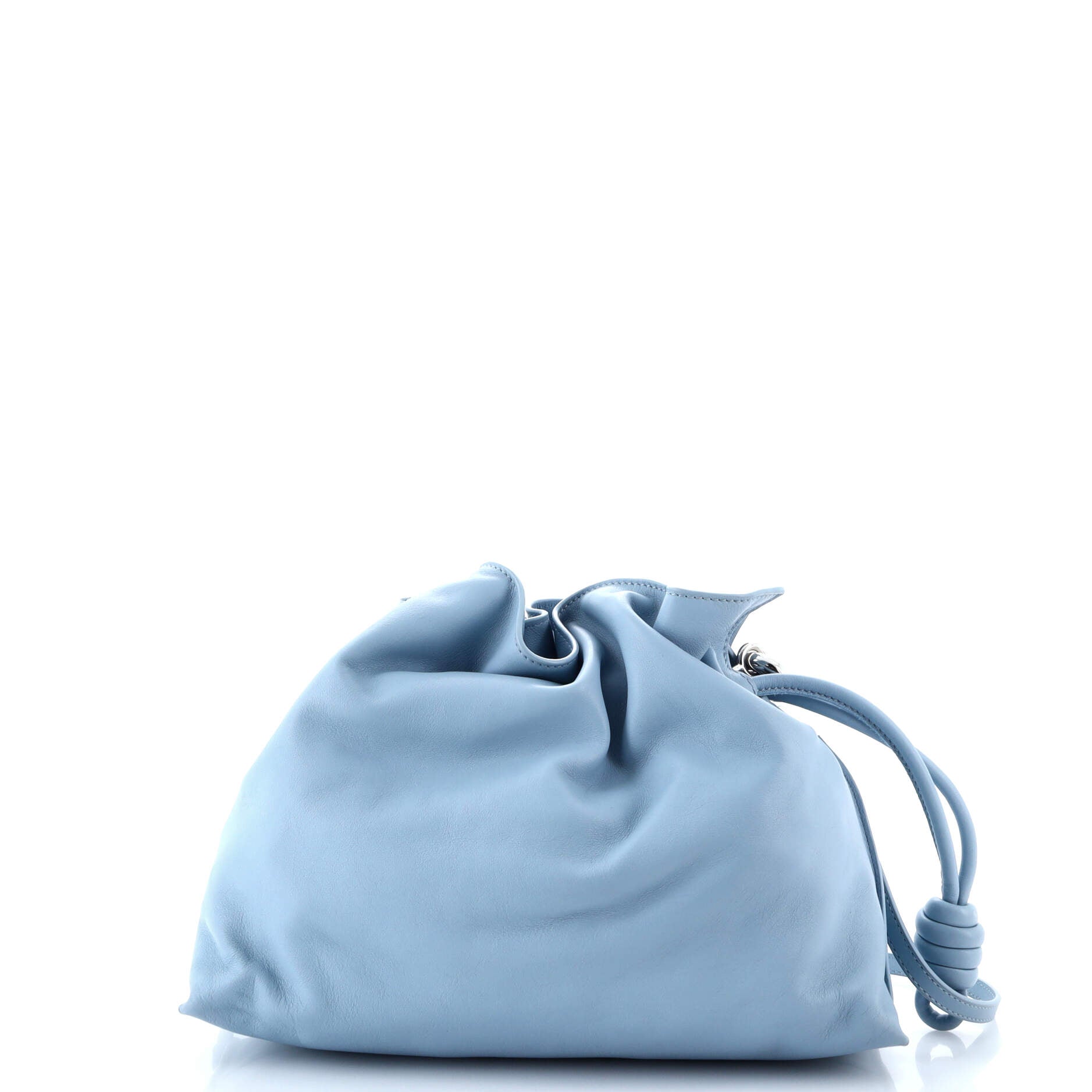 Flamenco Knot Donut Chain Clutch Leather Medium