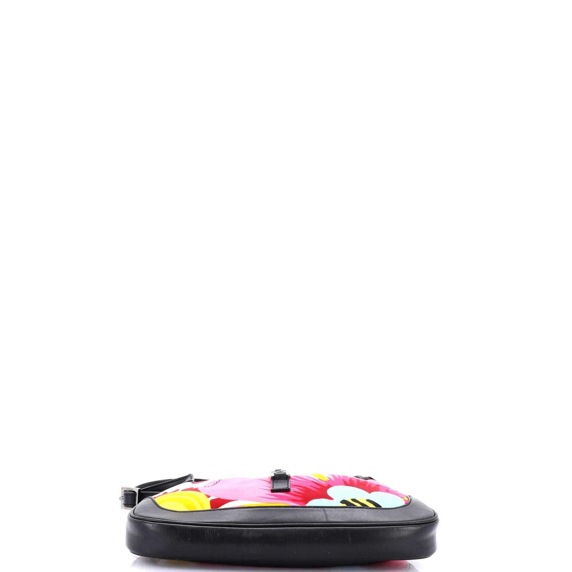 Jackie Hobo Flora Canvas with Leather Medium