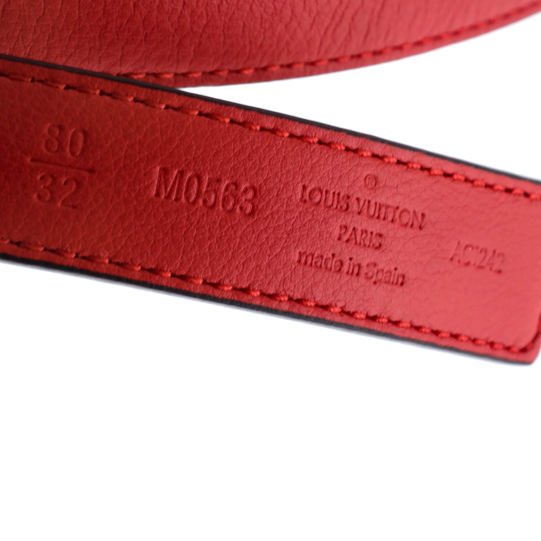 LV Initiales Reversible Belt Monogram Canvas and Leather Medium 80