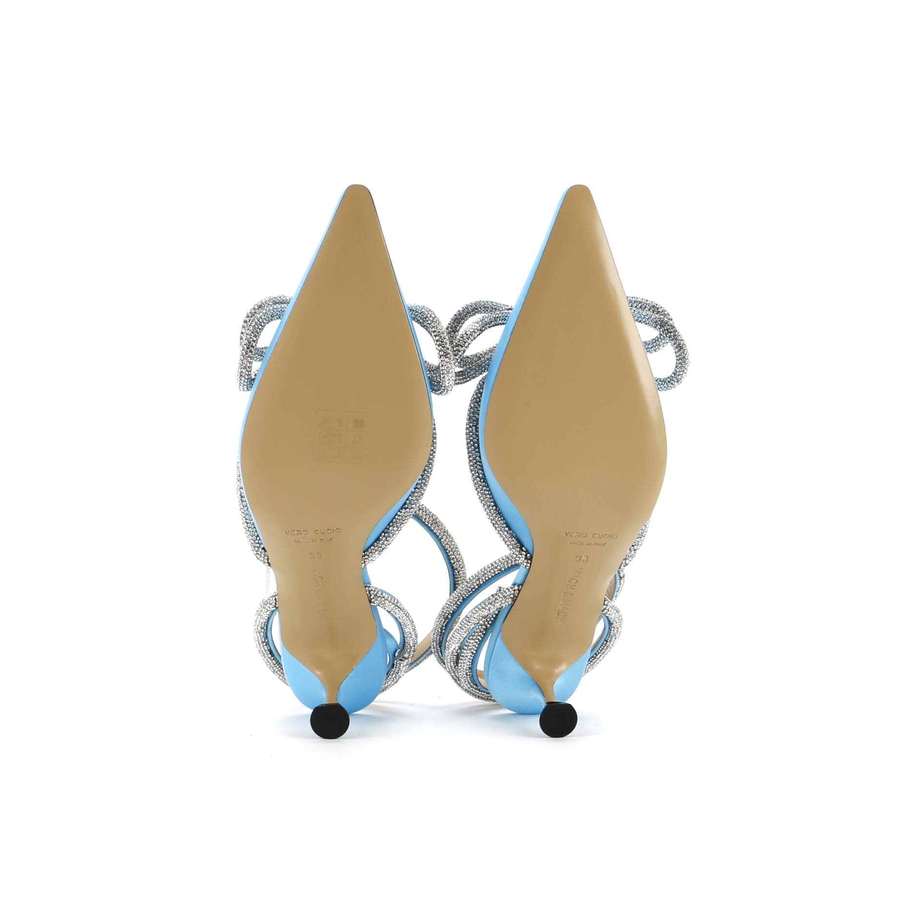 Women's Double Bow Ankle Strap Pumps Satin 75