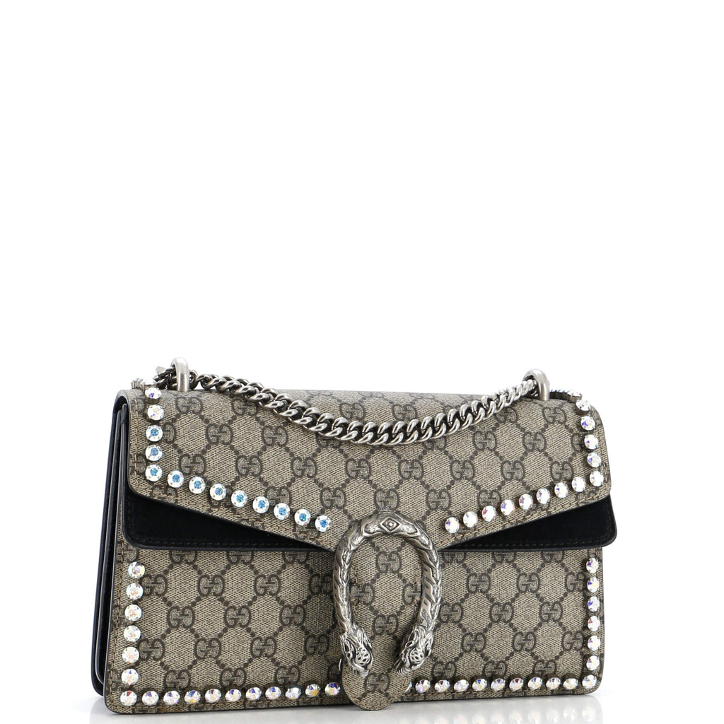 Dionysus Bag Crystal Embellished GG Coated Canvas Medium