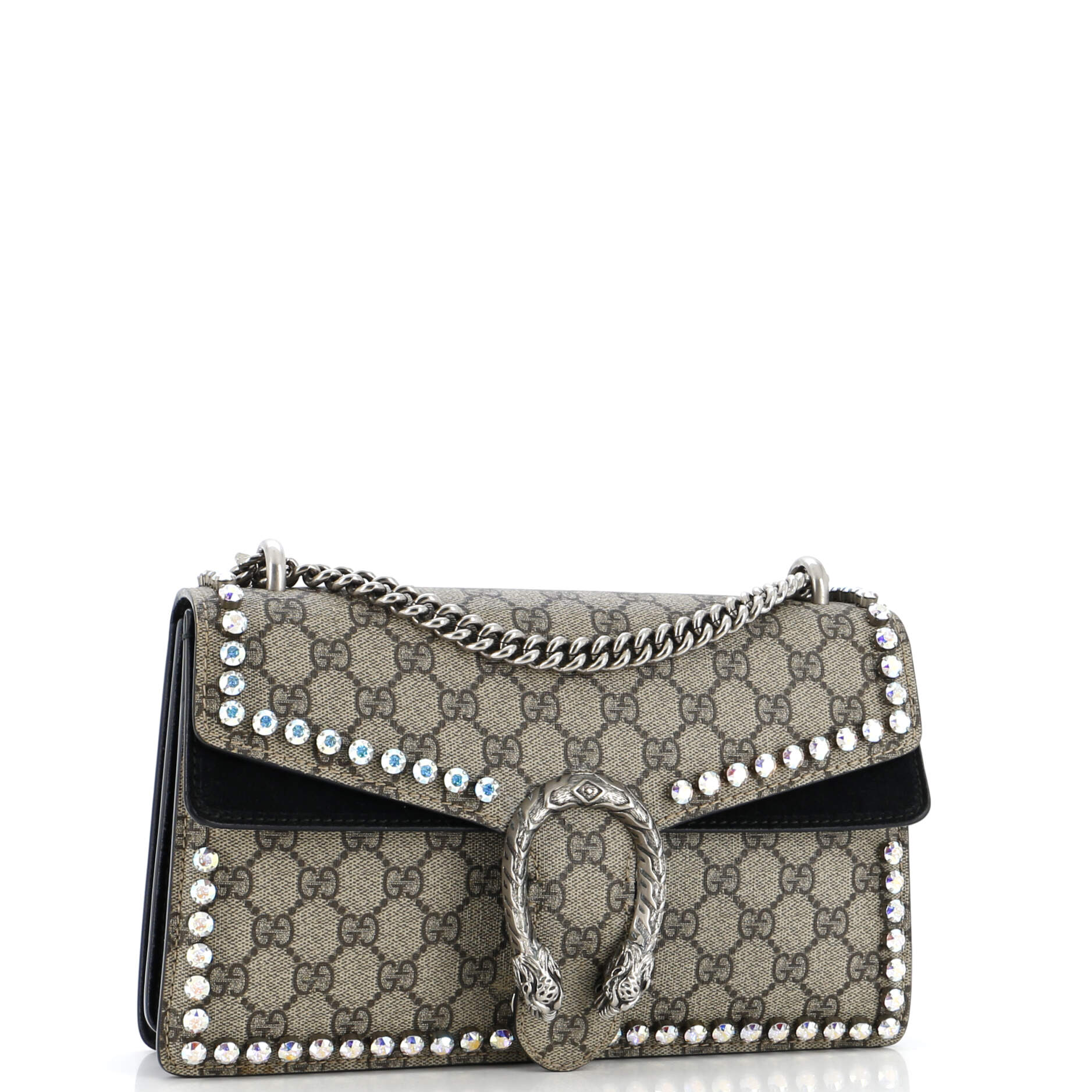 Dionysus Bag Crystal Embellished GG Coated Canvas Medium