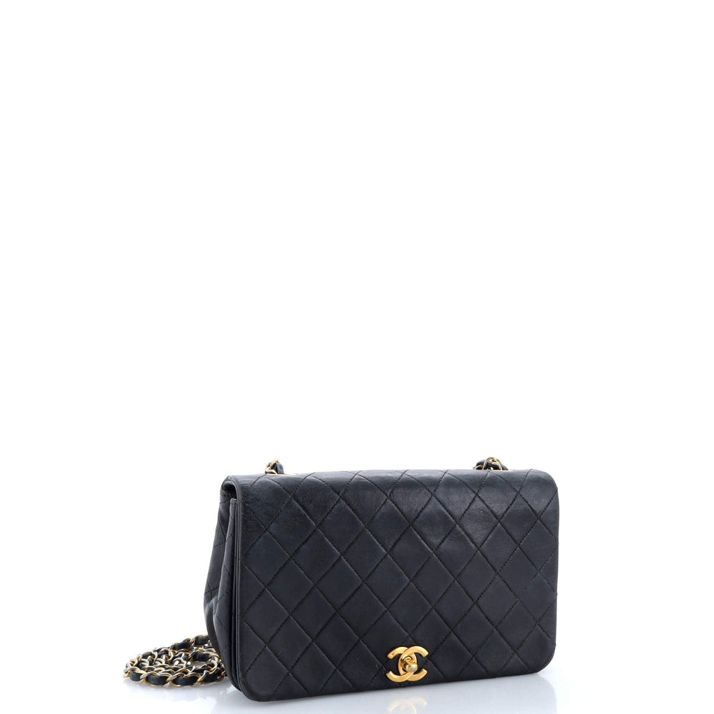 Vintage Full Flap Bag Quilted Lambskin Medium