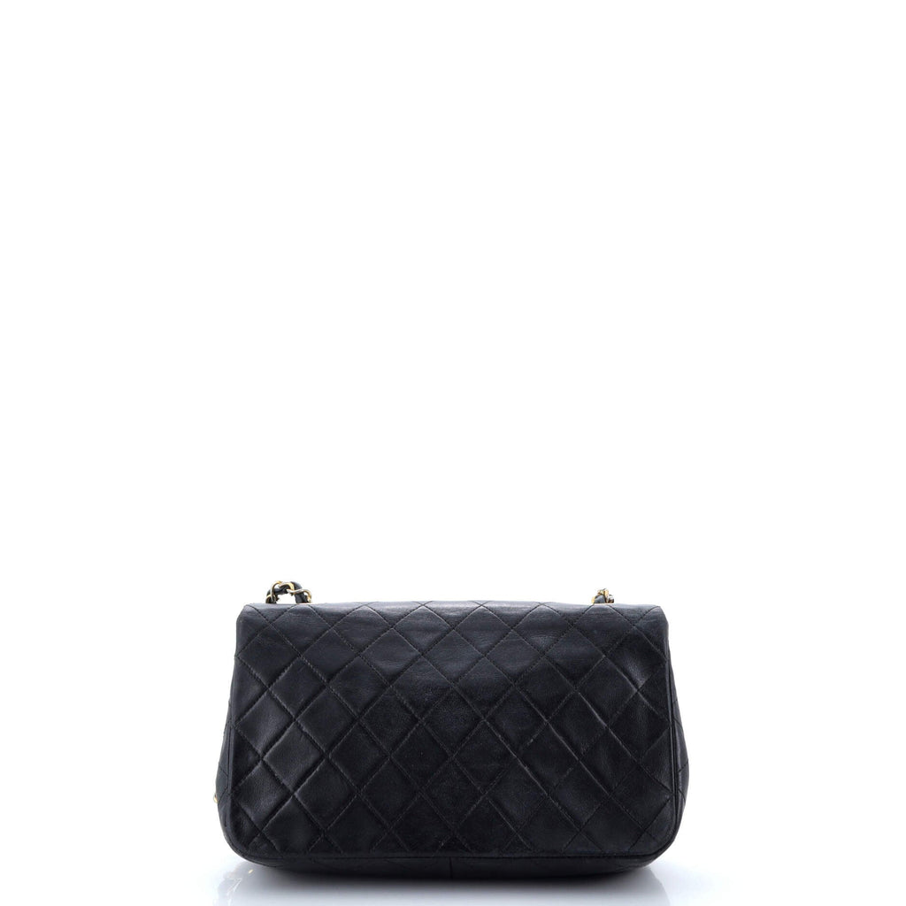 Vintage Full Flap Bag Quilted Lambskin Medium