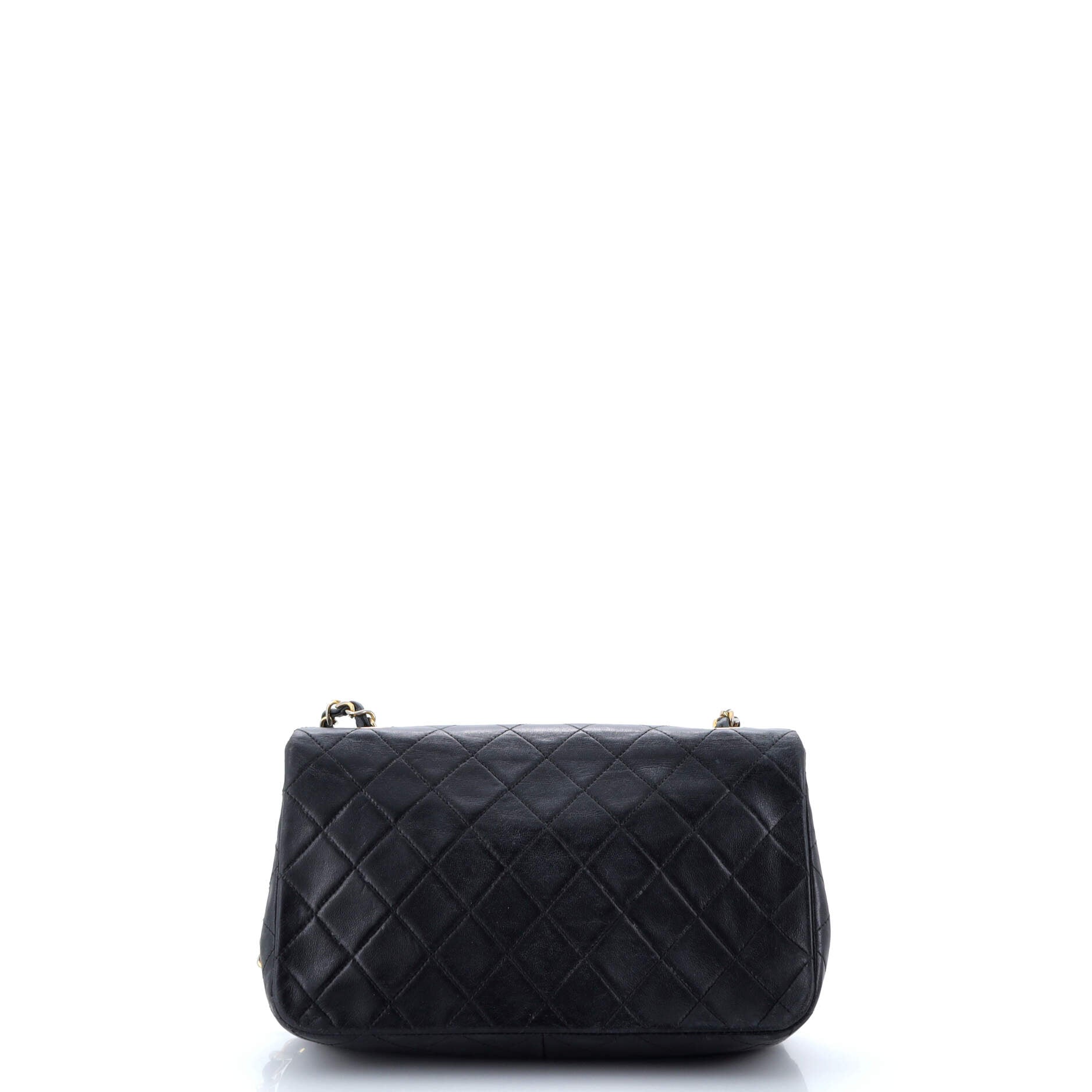 Vintage Full Flap Bag Quilted Lambskin Medium
