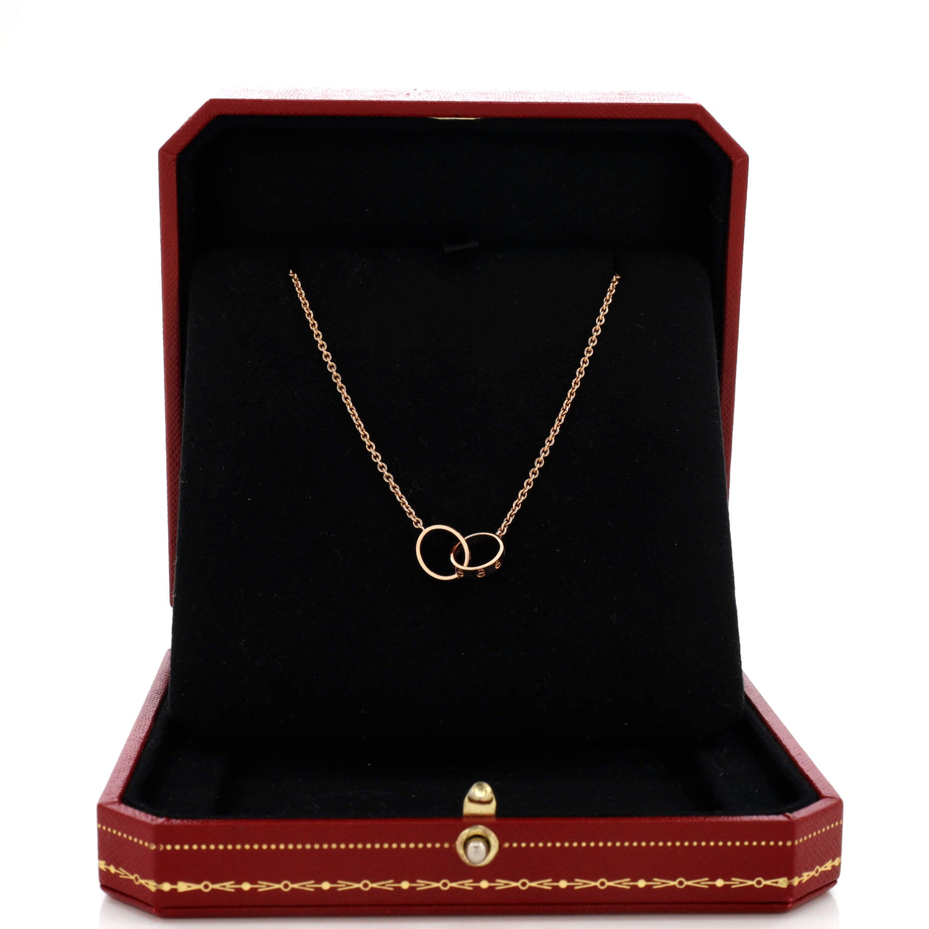 Love Interlocking Necklace 18K Rose Gold