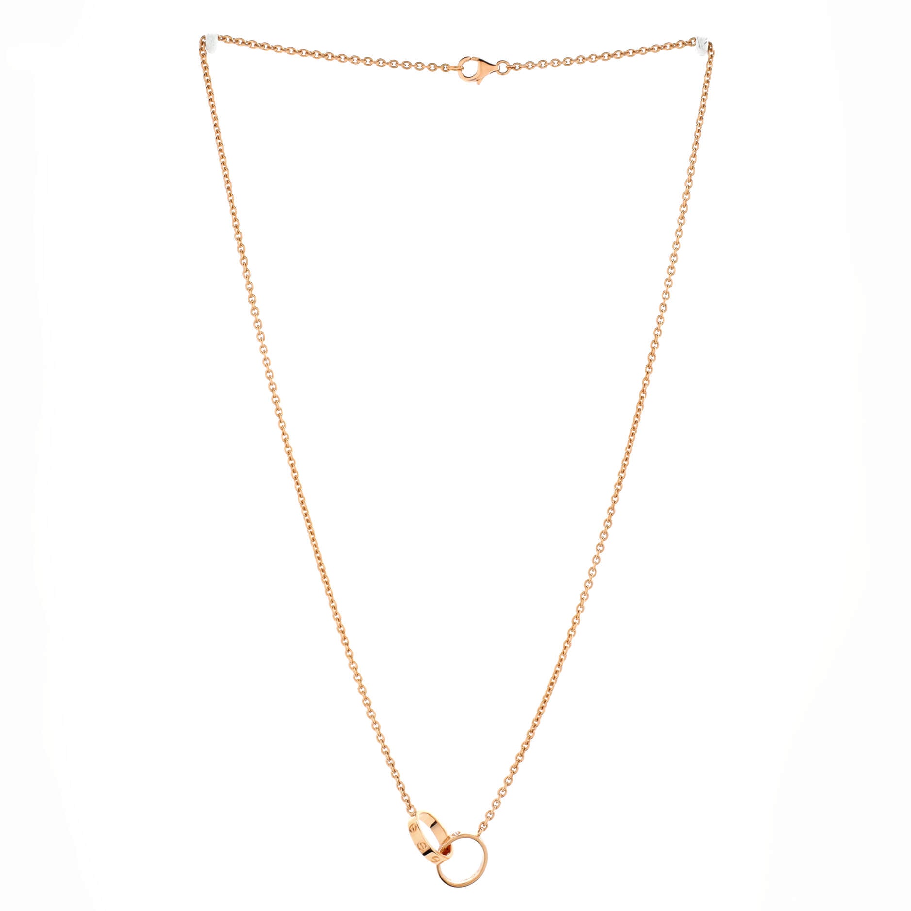 Love Interlocking Necklace 18K Rose Gold