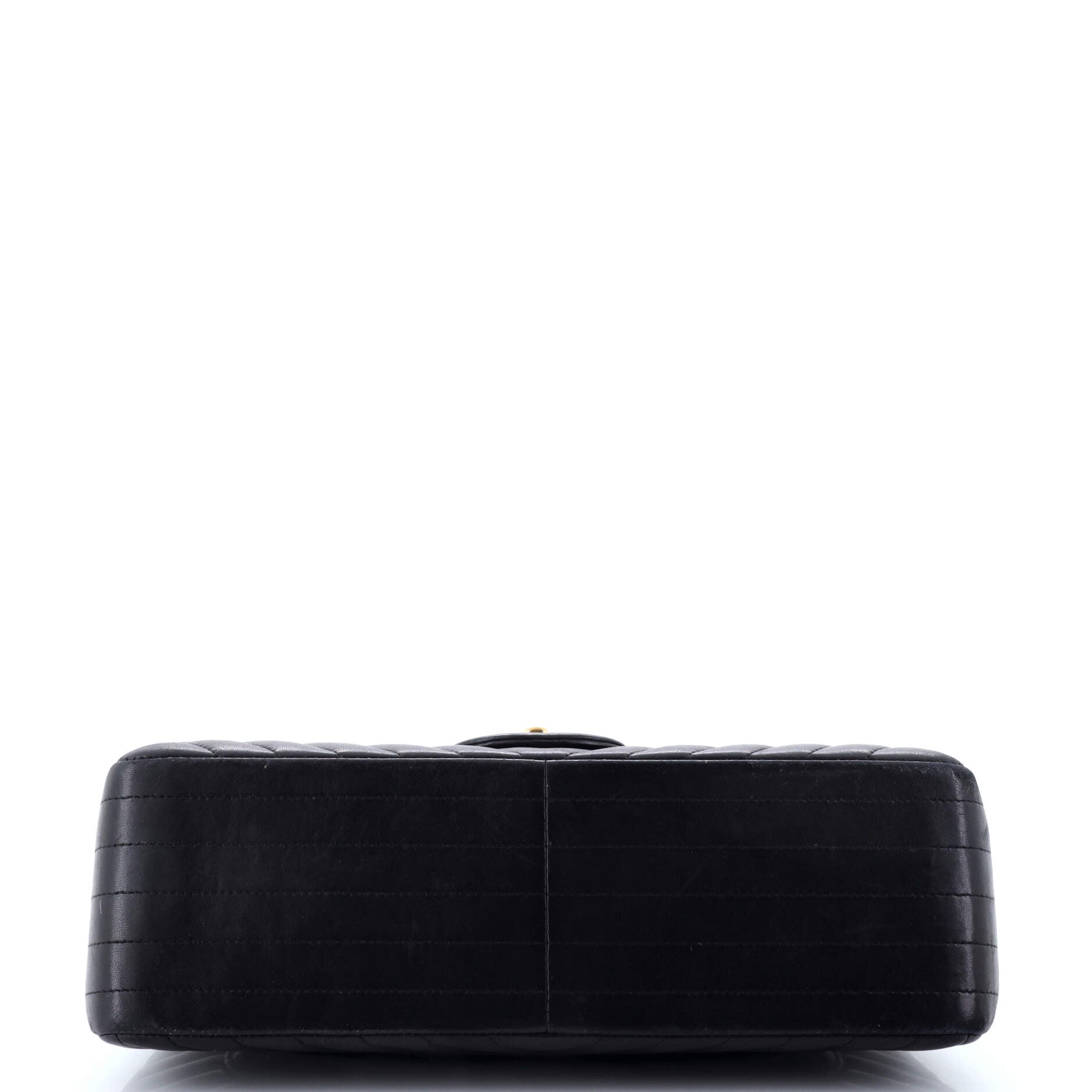 Classic Double Flap Bag Chevron Lambskin Jumbo