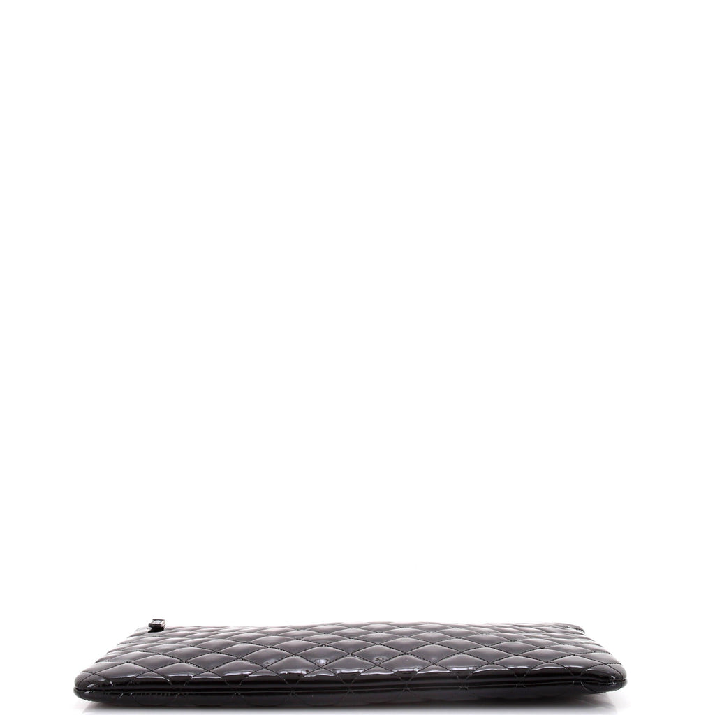 Valentine Hearts O Case Clutch Quilted Patent Large