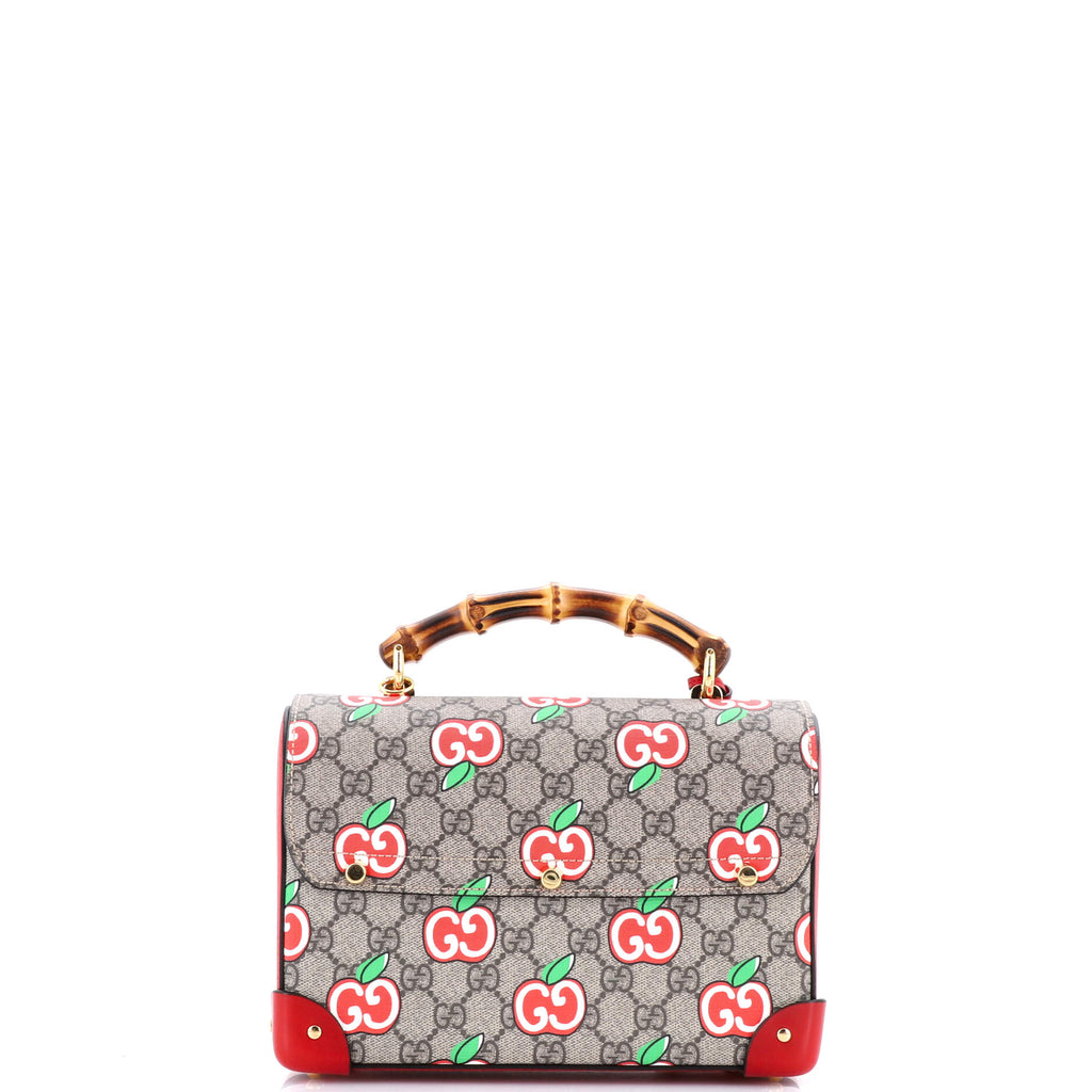 Padlock Bamboo Shoulder Bag Printed GG Coated Canvas Small