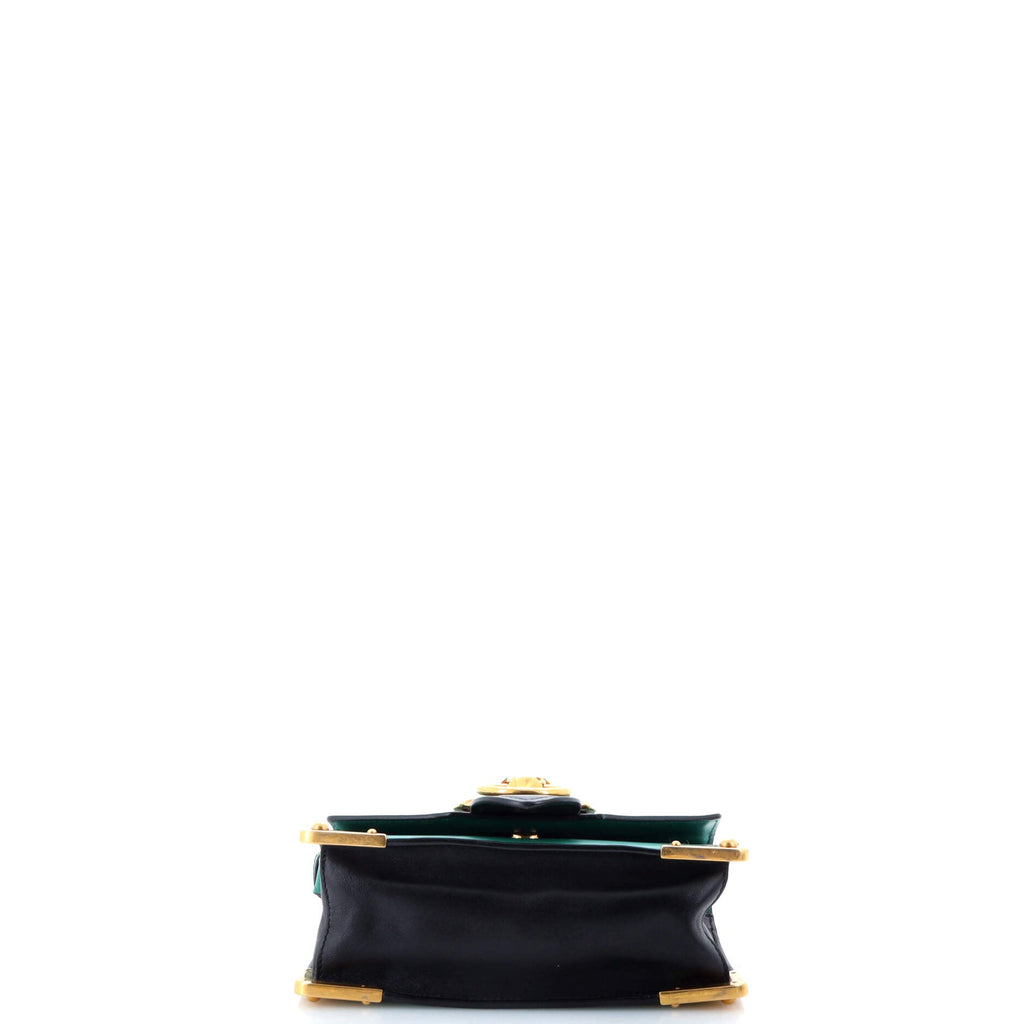 Animalier Cahier Crossbody Bag City Calf and Saffiano Small