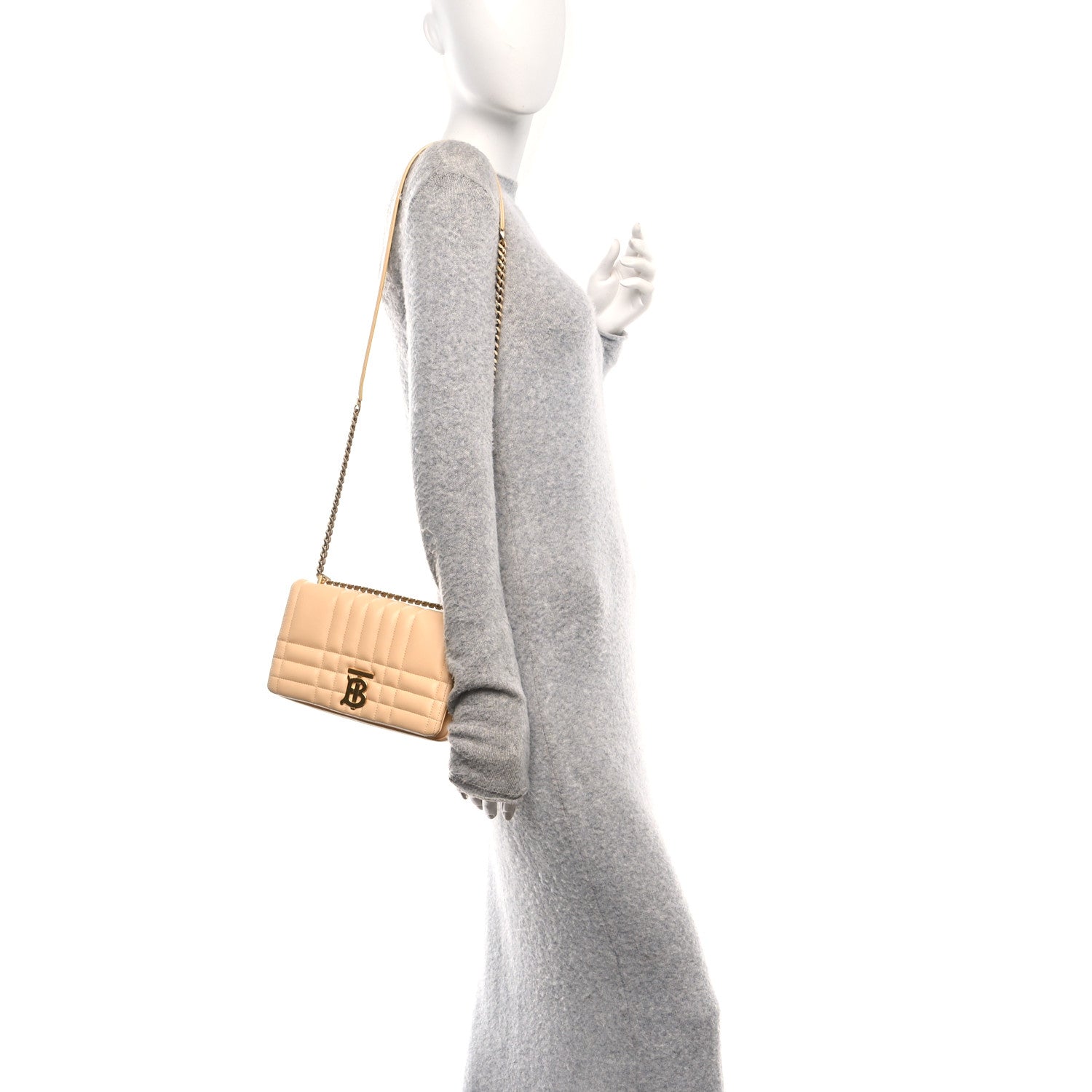 Lambskin Quilted Small Lola Bag Golden Sand