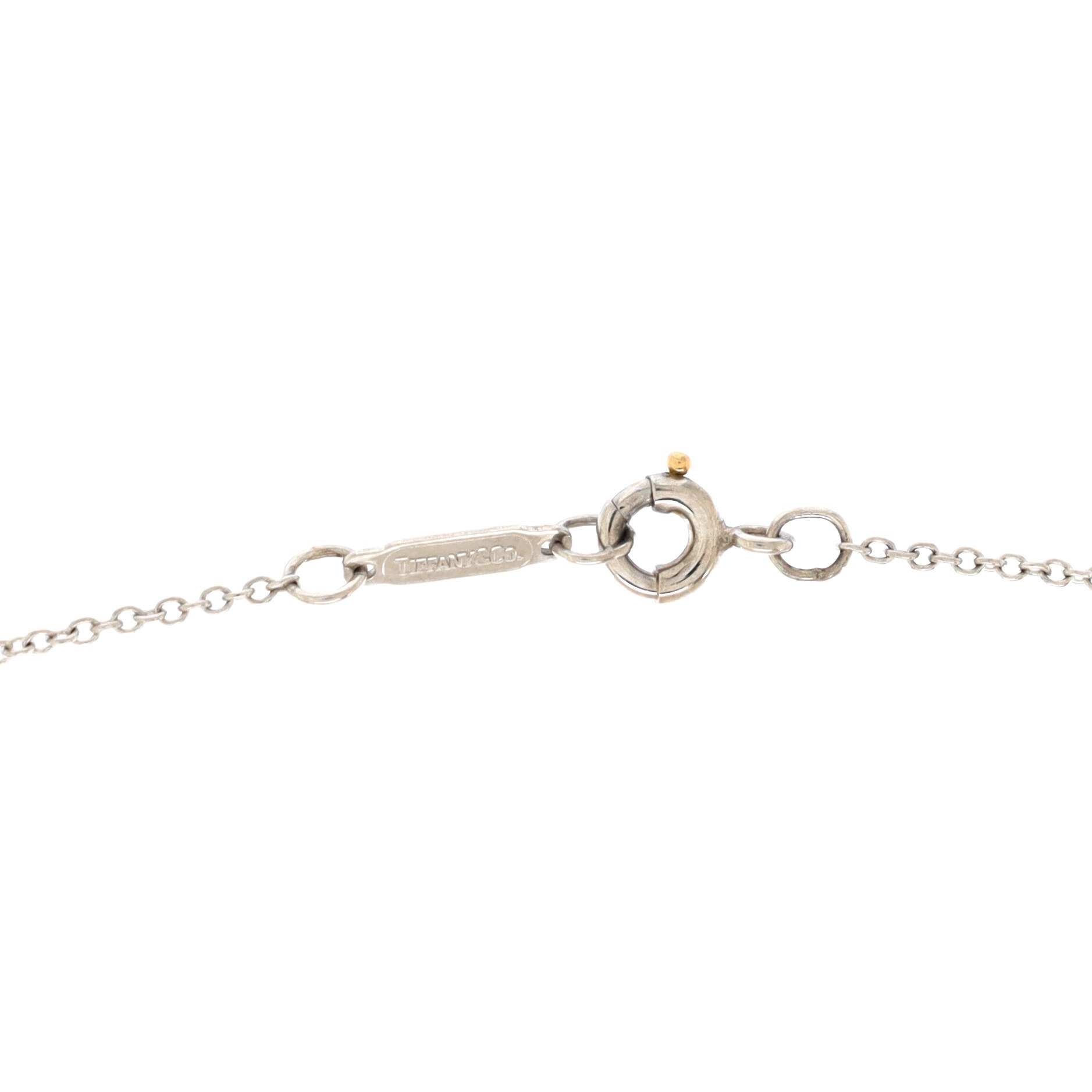 Cross Pendant Necklace Platinum and Diamonds Small