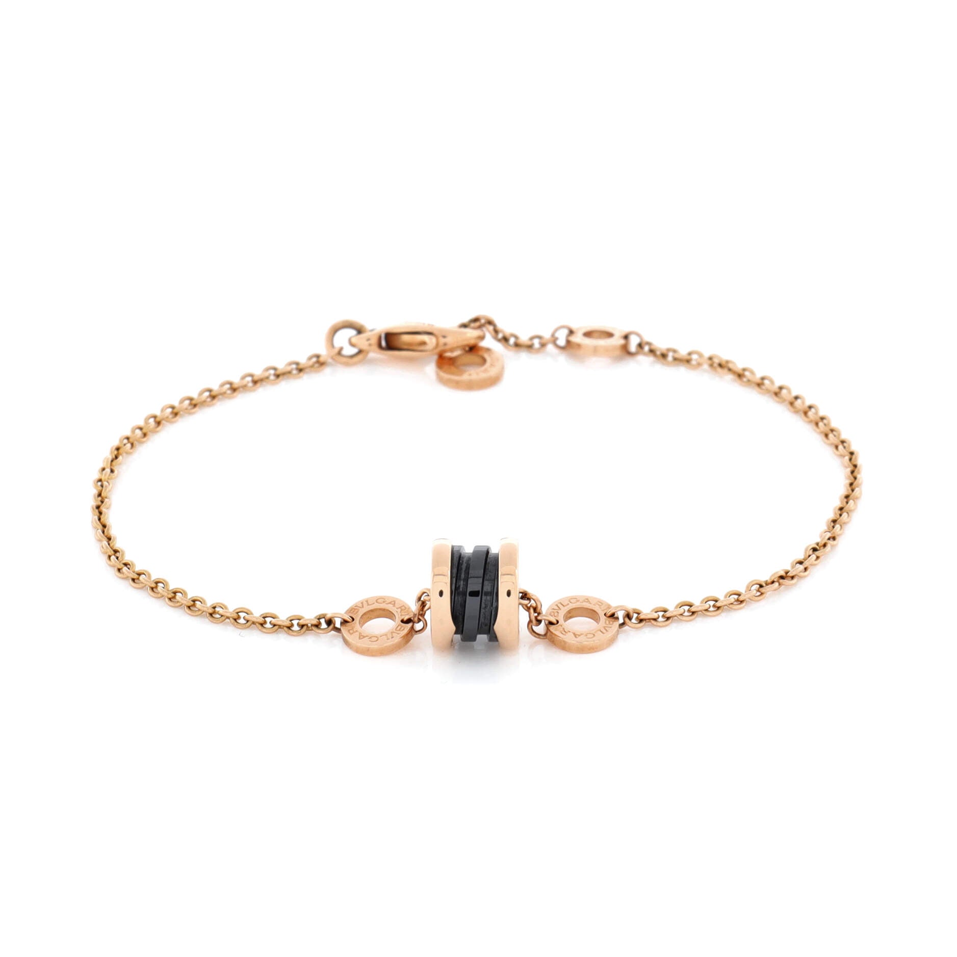 B.Zero1 Soft Bracelet 18K Rose Gold with Ceramic