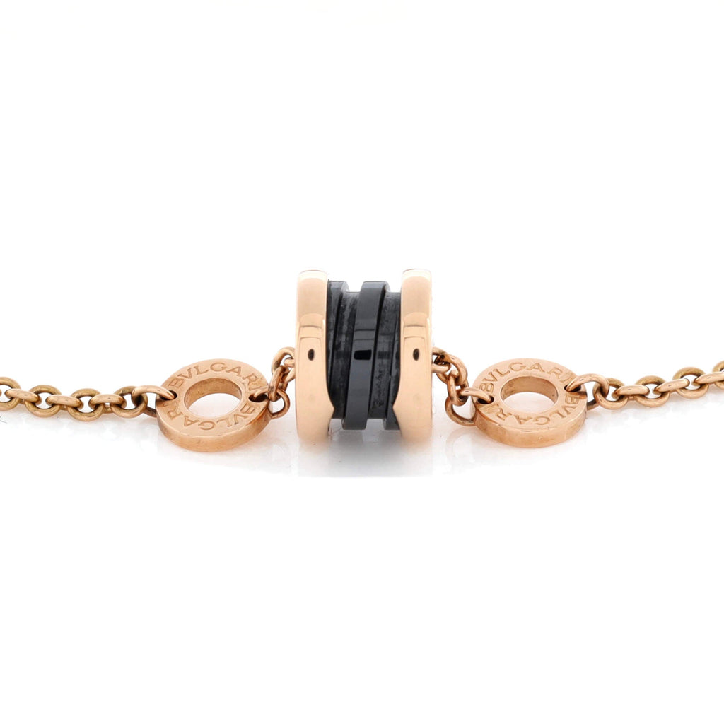 B.Zero1 Soft Bracelet 18K Rose Gold with Ceramic