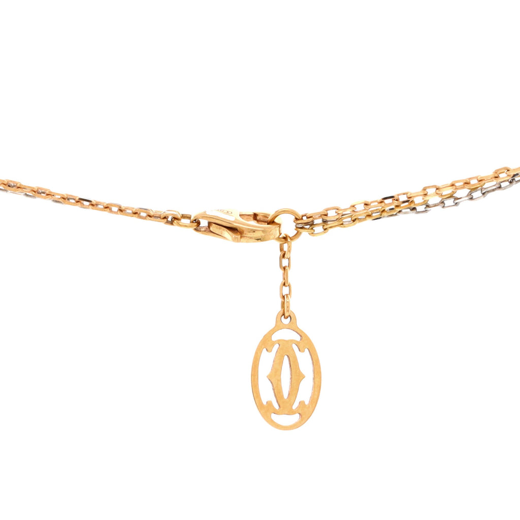 Trinity Chain Necklace 18K Tricolor Gold