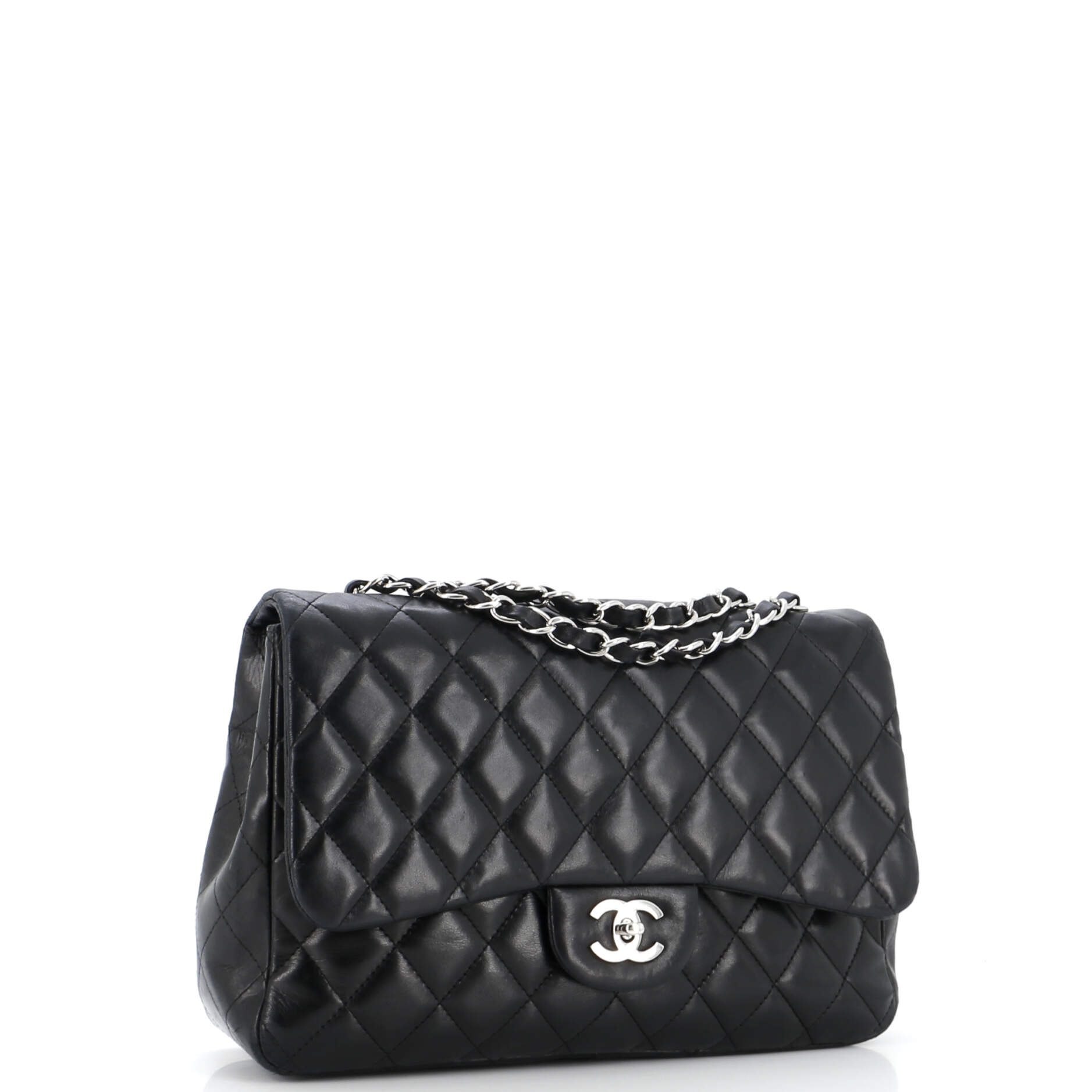 Classic Single Flap Bag Quilted Lambskin Jumbo