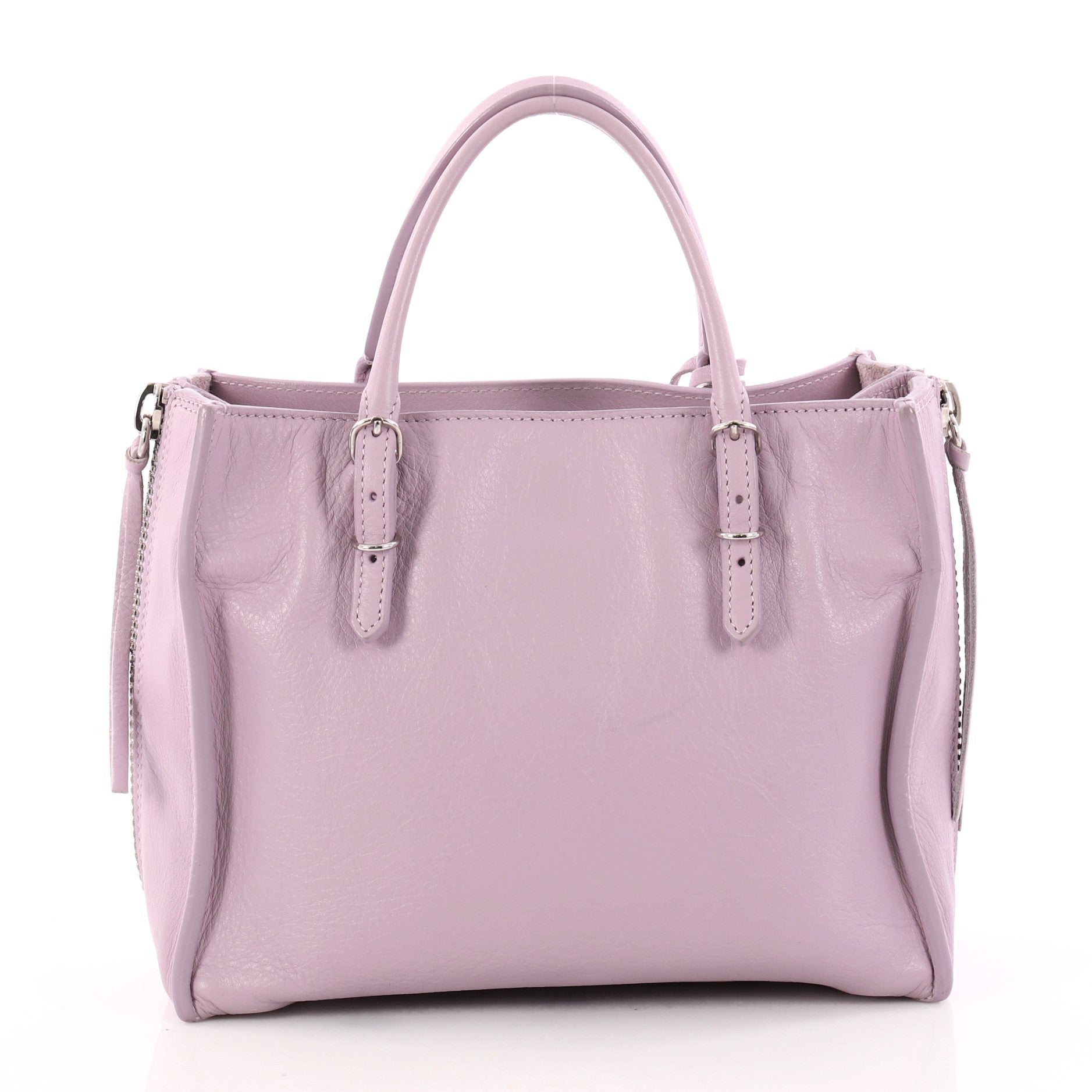 Papier A4 Zip Around Classic Studs Handbag Leather Mini
