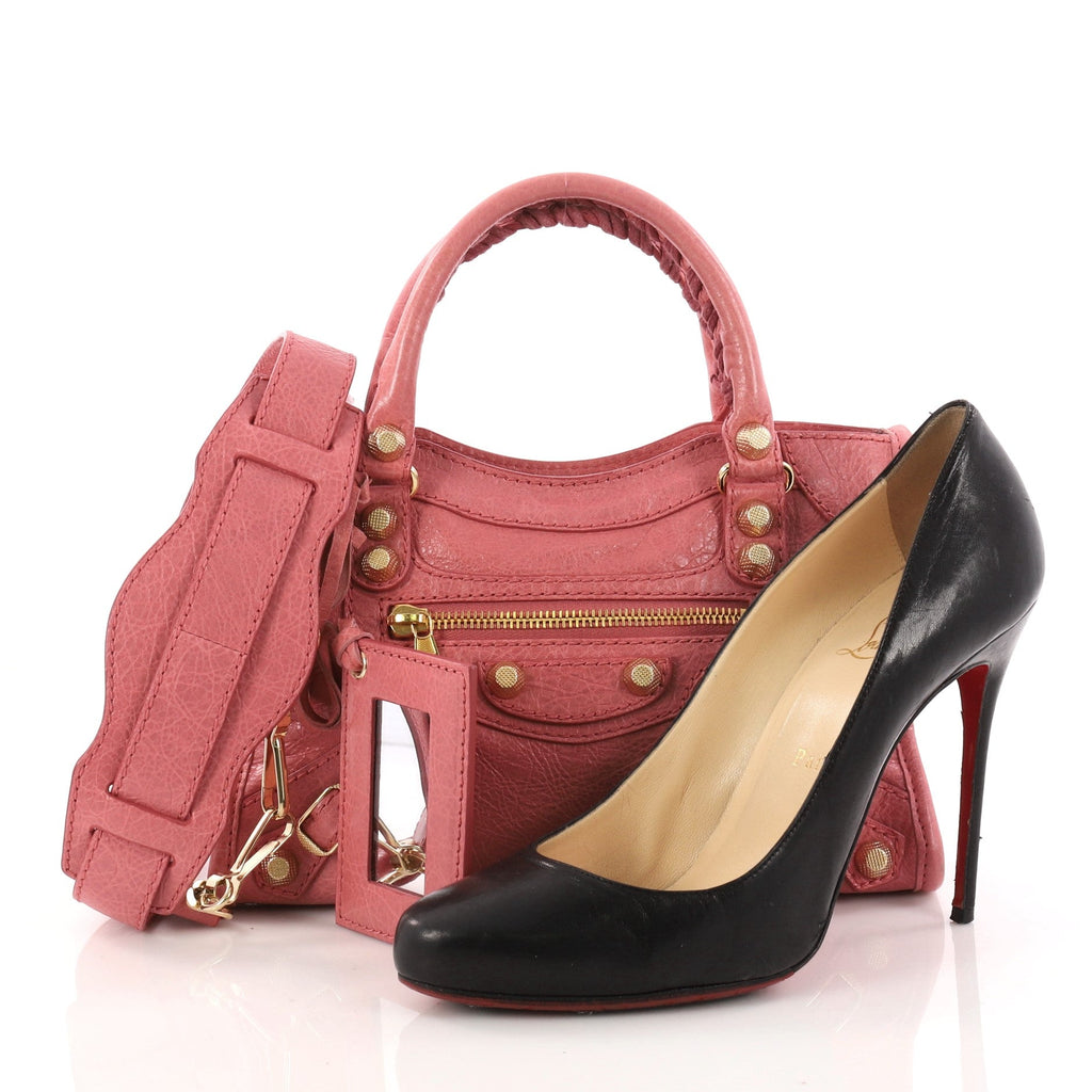 City Giant Studs Handbag Leather Mini