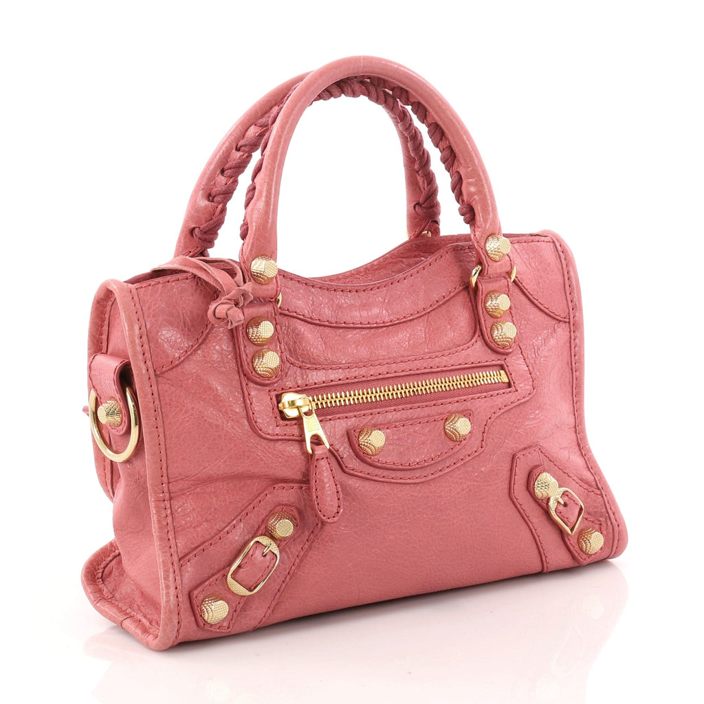 City Giant Studs Handbag Leather Mini