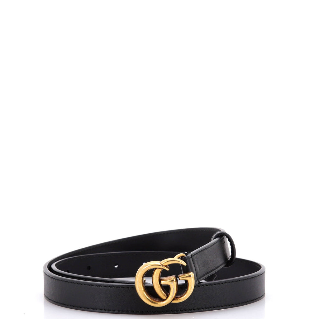 GG Marmont Belt Leather Thin 80