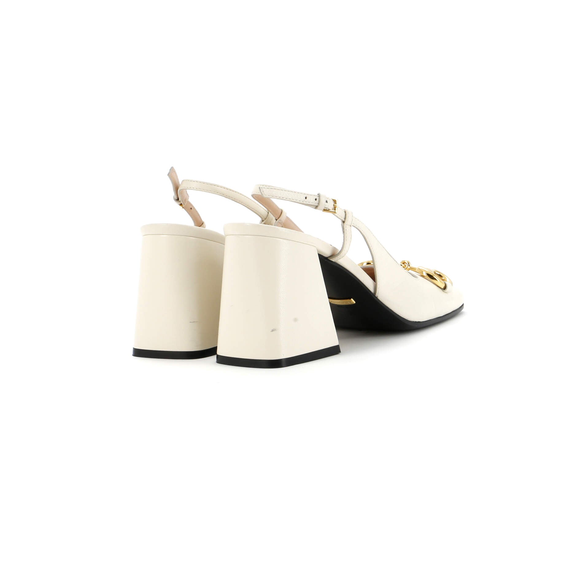 Women's Horsebit Slingback Pumps Leather