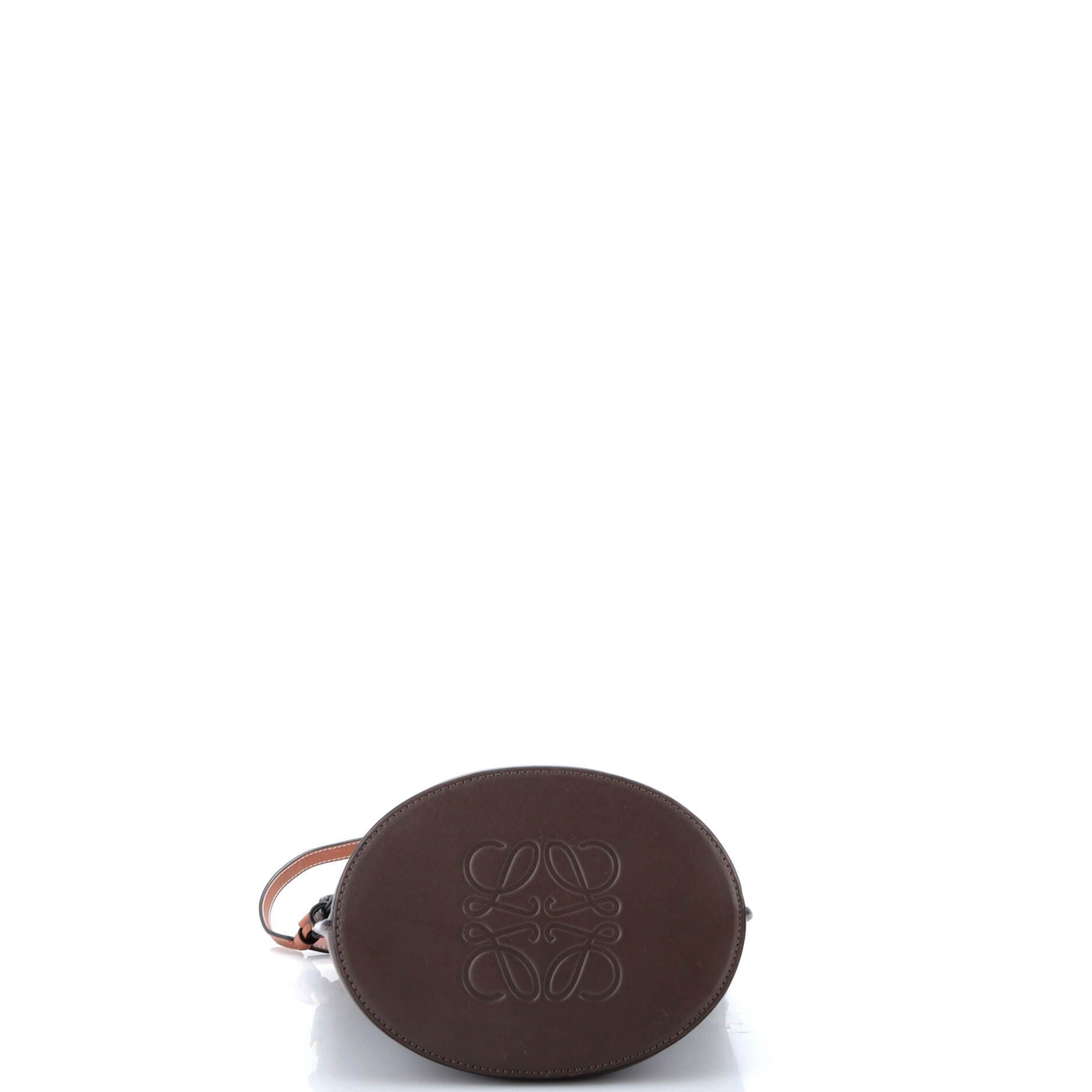 Gate Top Handle Bucket Bag Leather Medium
