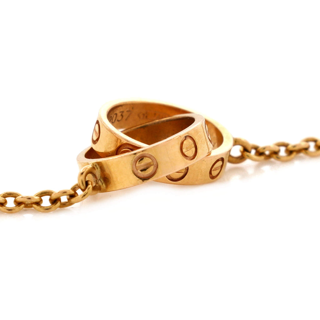 Love Interlocking Necklace 18K Rose Gold