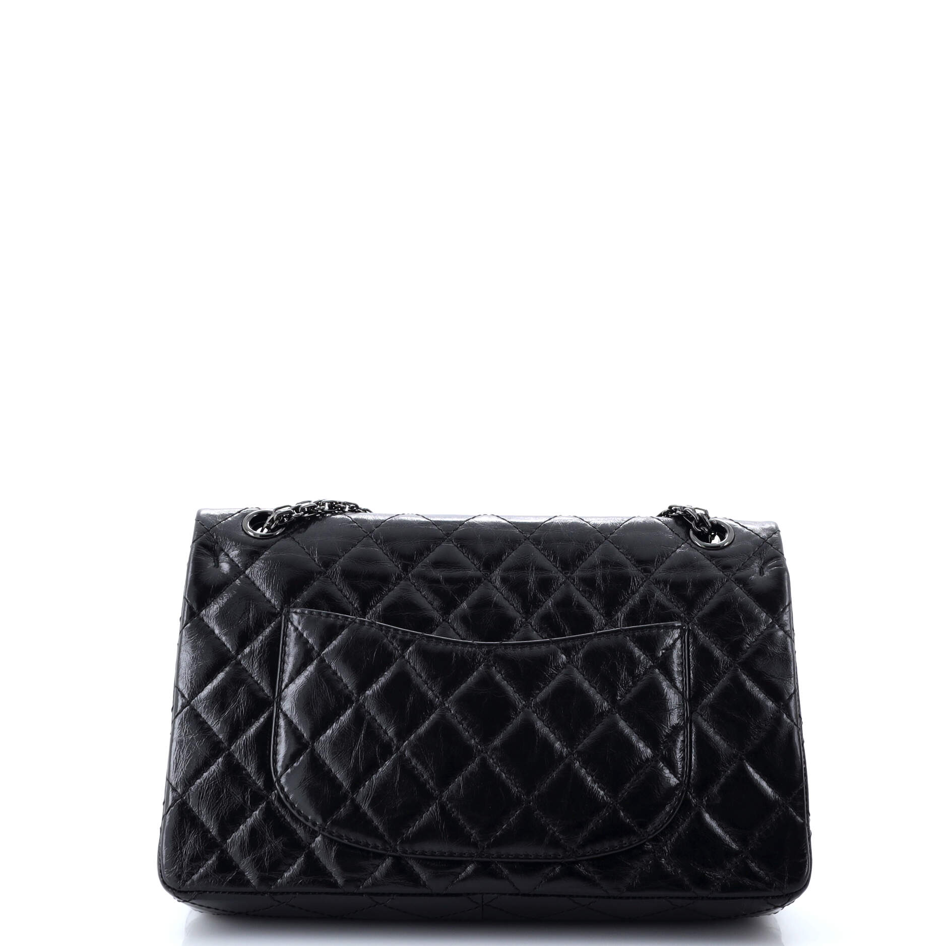 So Black Reissue 2.55 Flap Bag Quilted Glazed Calfskin 226