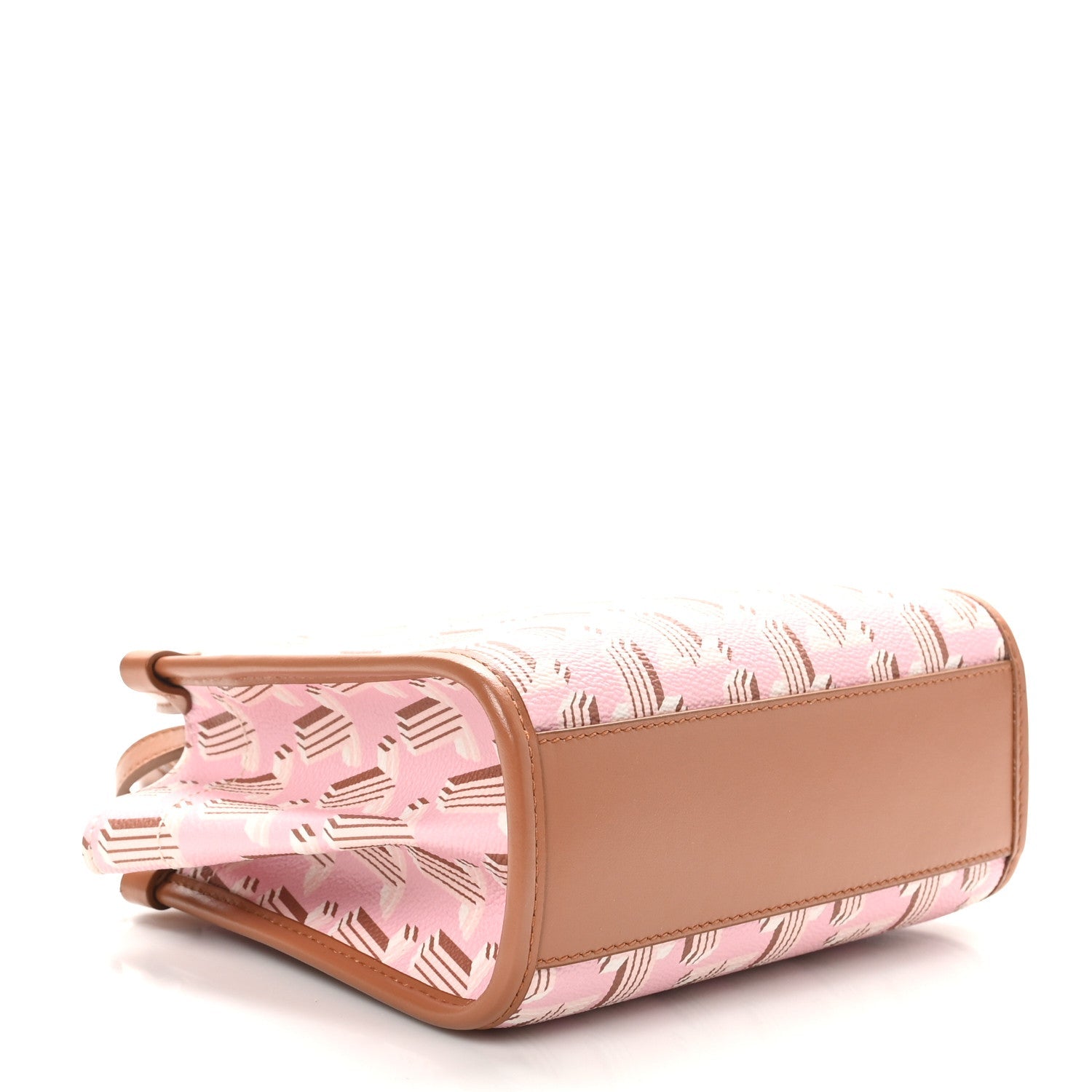 Calfskin Canvas 3D JL Printed Nano In & Out Tote Pink