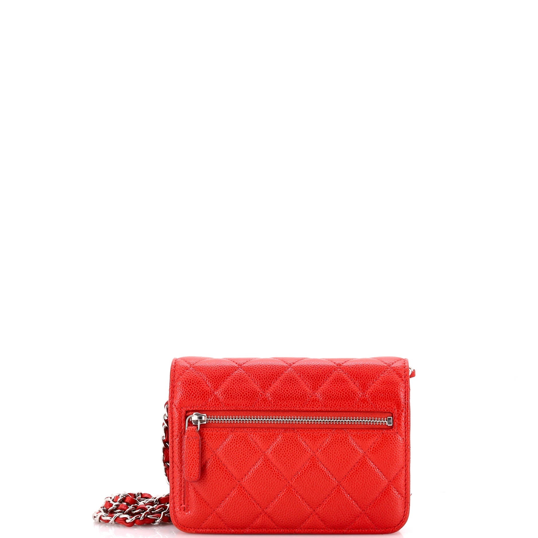 Wallet on Chain Quilted Caviar Mini